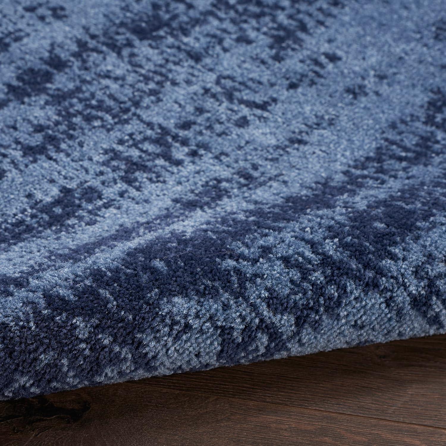 Nourison Essentials 5' x square Denim Modern Indoor/Outdoor Rug