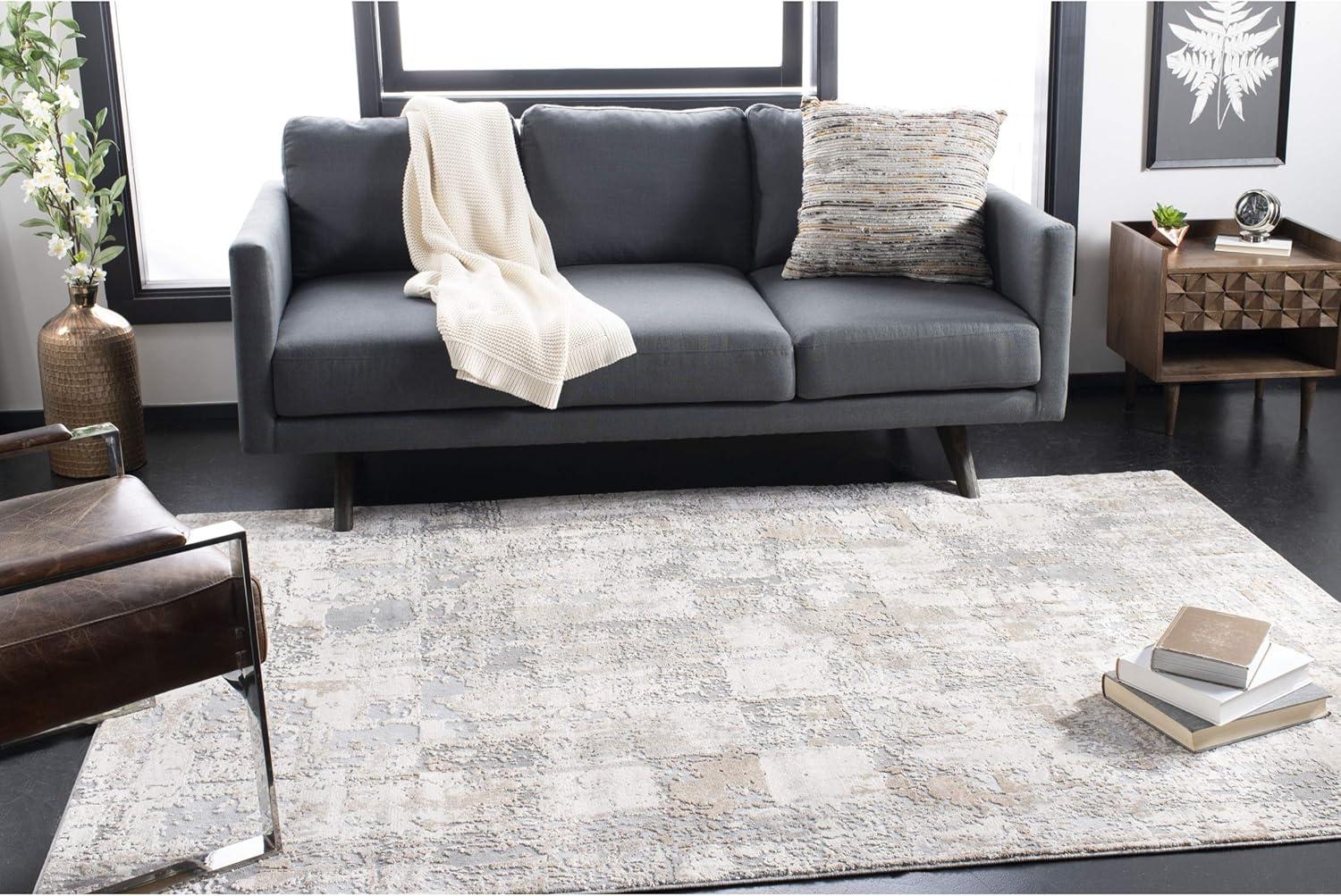 Invista INV435 Power Loomed Area Rug - Cream/Beige - 8'x10' - Safavieh