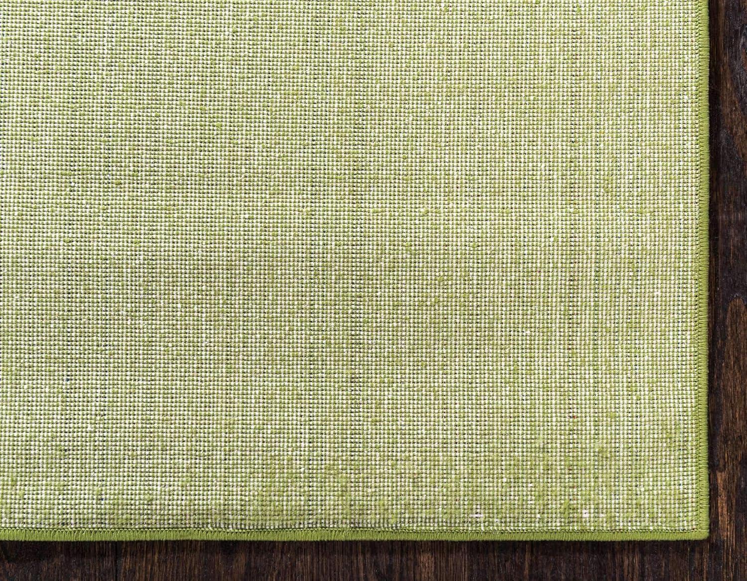 Unique Loom Williamsburg Collection Area Rug - Solid (5'  x 8' Rectangle Green)