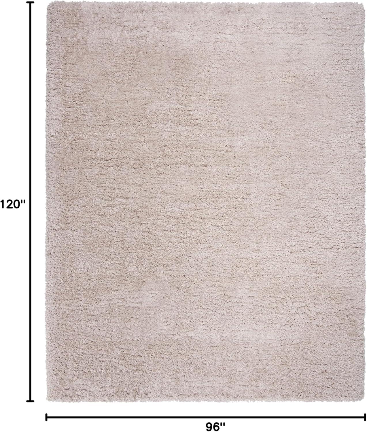 SAFAVIEH Flokati Augustin Solid Shag Area Rug, Beige, 8' x 10'