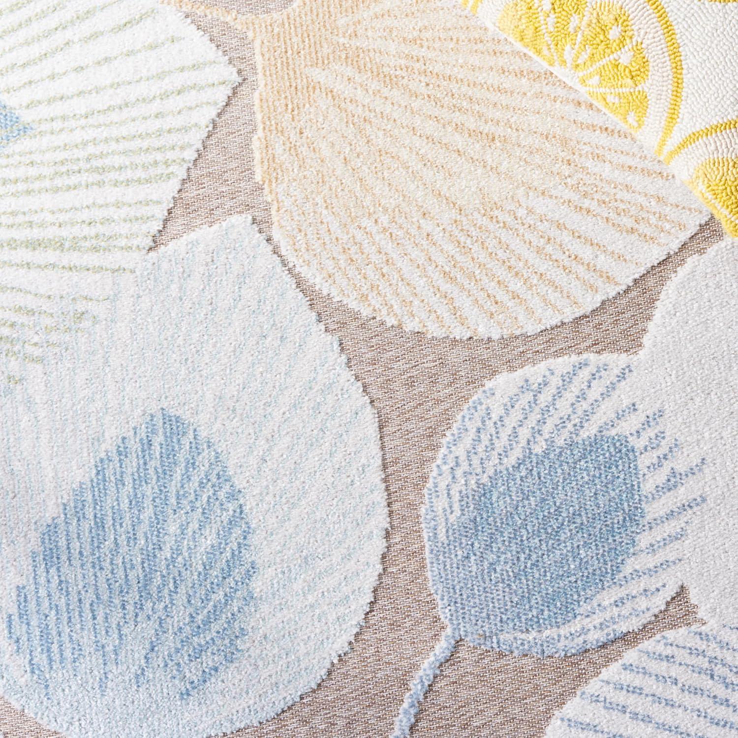 Sarasota SAR110 Power Loomed Area Rug - Beige/Grey - 8'x10' - Safavieh.