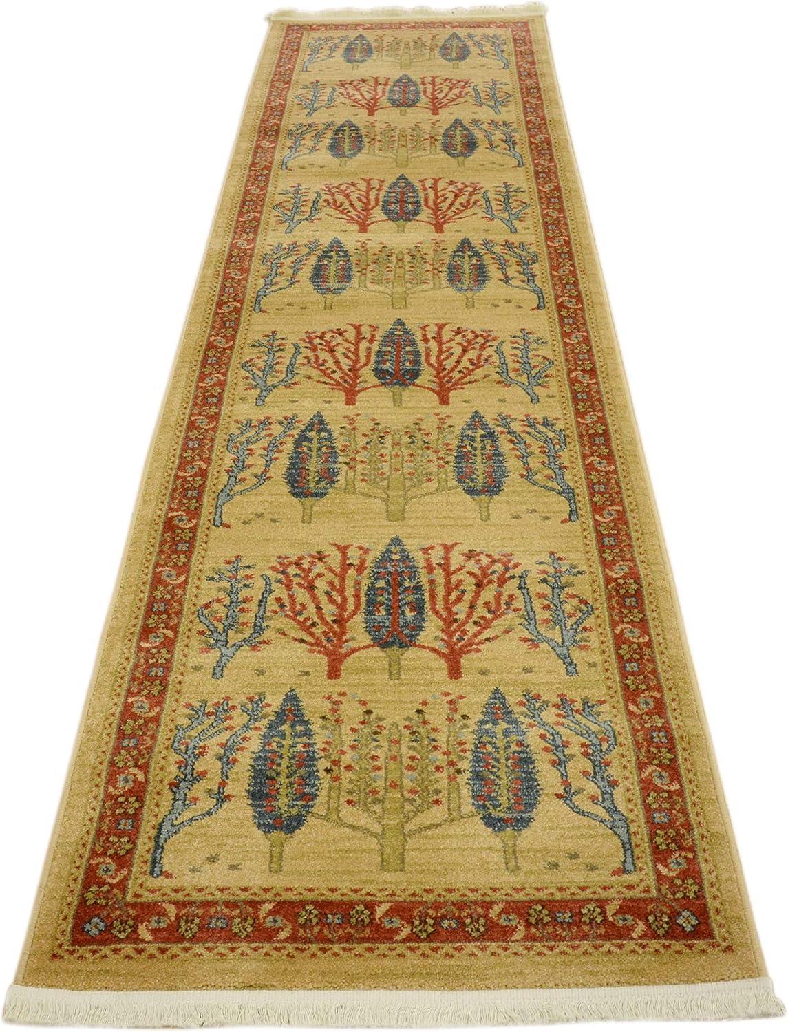 Unique Loom 2' 7 x 10' 0 Runner Tan Fars Mesquite Area Rug