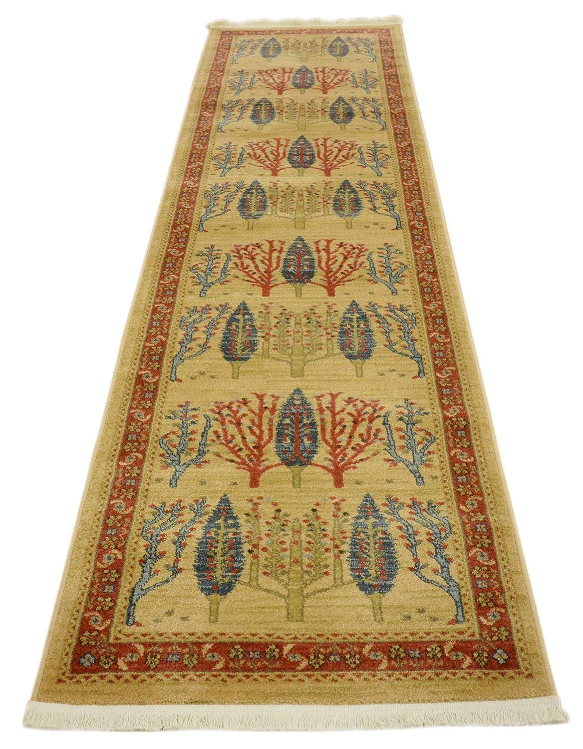 Unique Loom 2' 7 x 10' 0 Runner Tan Fars Mesquite Area Rug