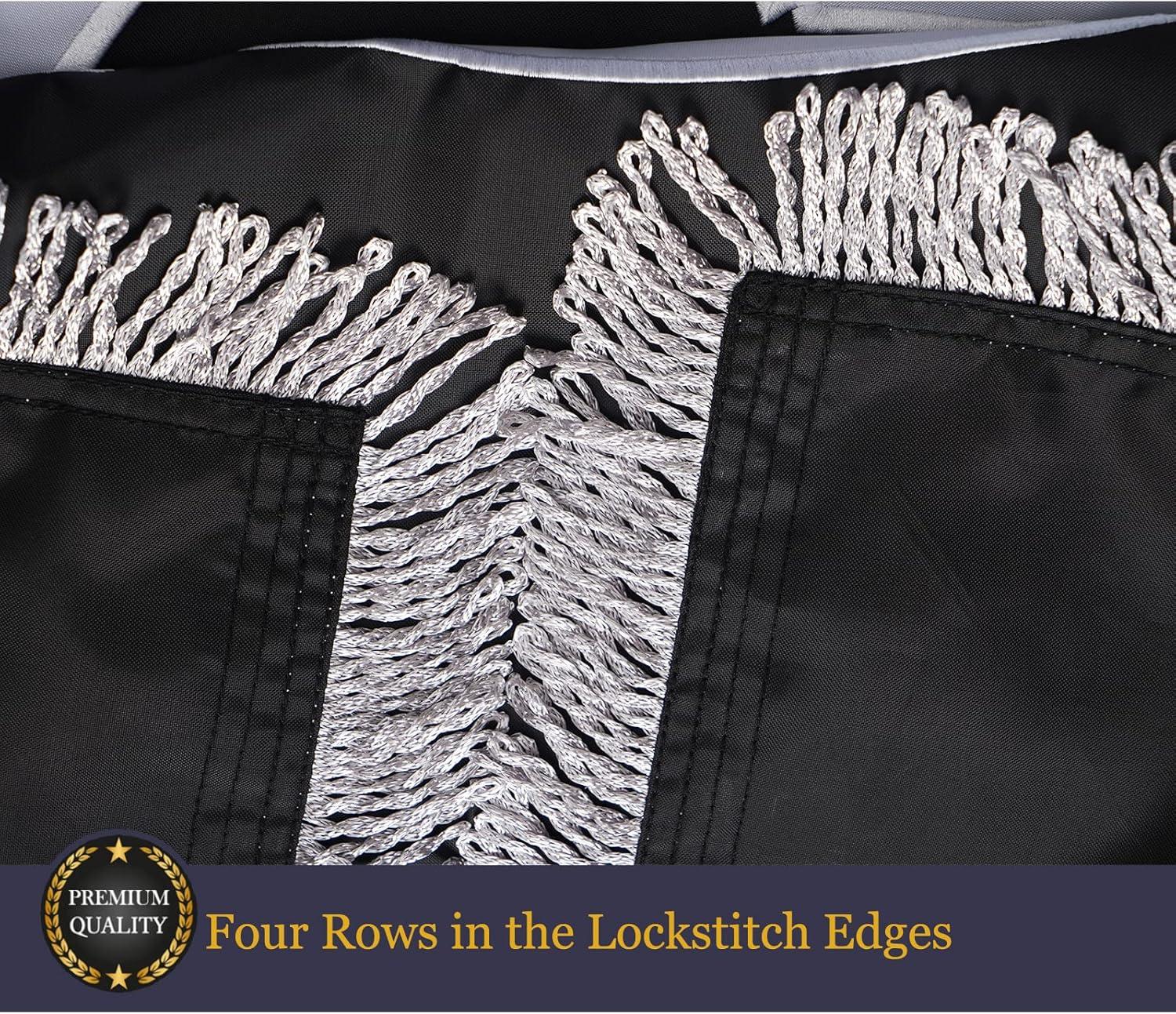 POW MIA 3x5 Nylon Flag - Double Sided and Embroidered - All Weather, Durable, Outdoor Nylon Flag - Front Line Flags