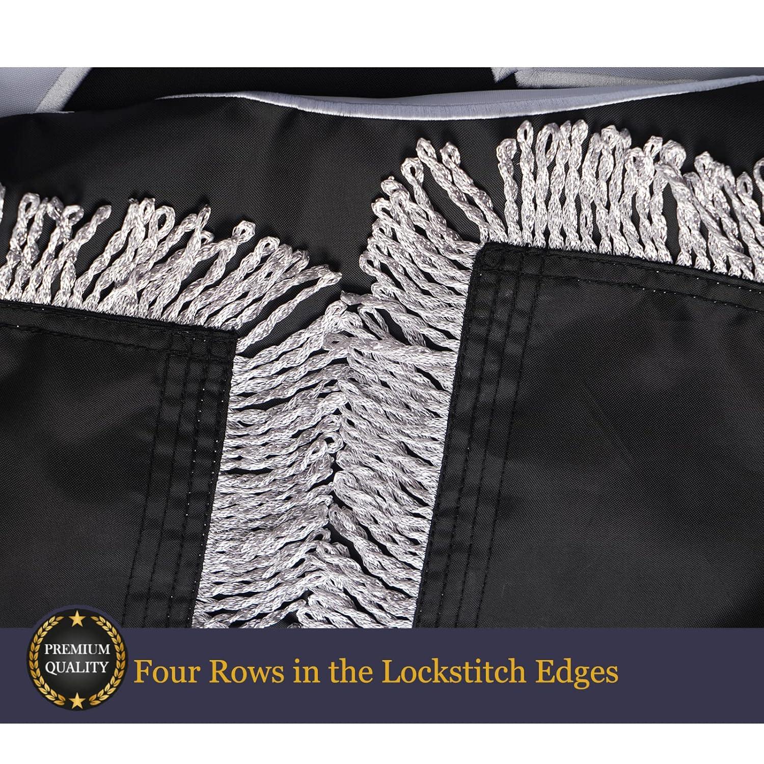 POW MIA 3x5 Nylon Flag - Double Sided and Embroidered - All Weather, Durable, Outdoor Nylon Flag - Front Line Flags