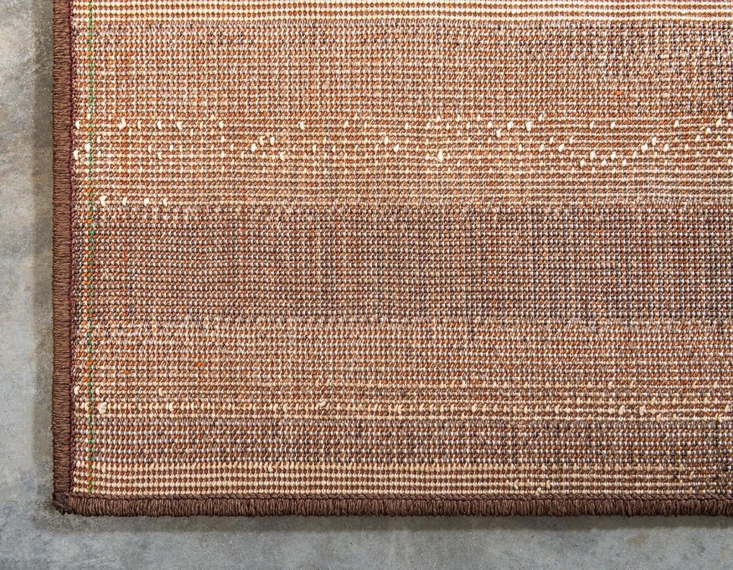 Unique Loom Autumn Collection Area Rug - Wheat (5' 1" x 8' Rectangle Brown/Beige)