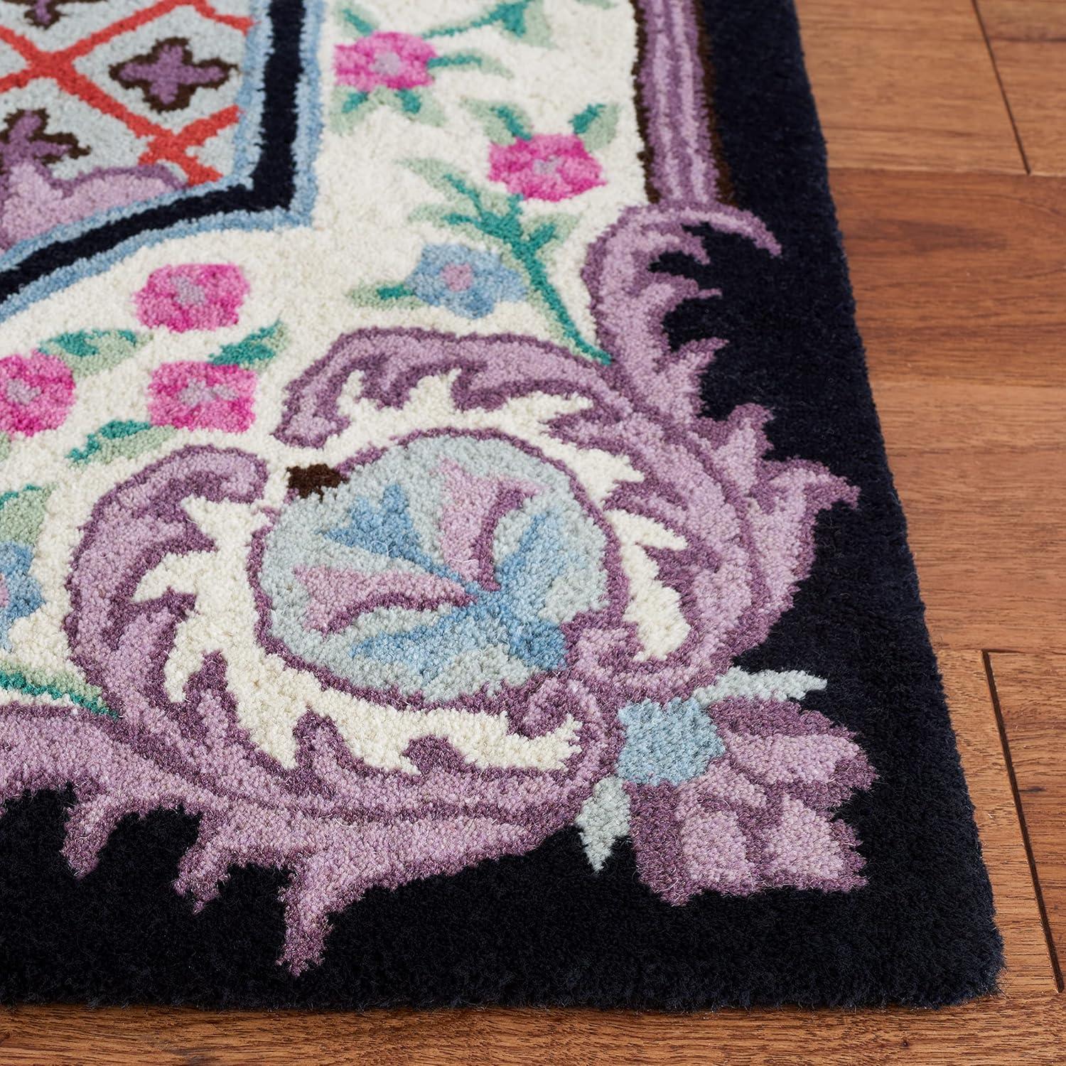 Bellagio BLG535 Hand Tufted Area Rug - Blue/Pink - 8'x10' - Safavieh.