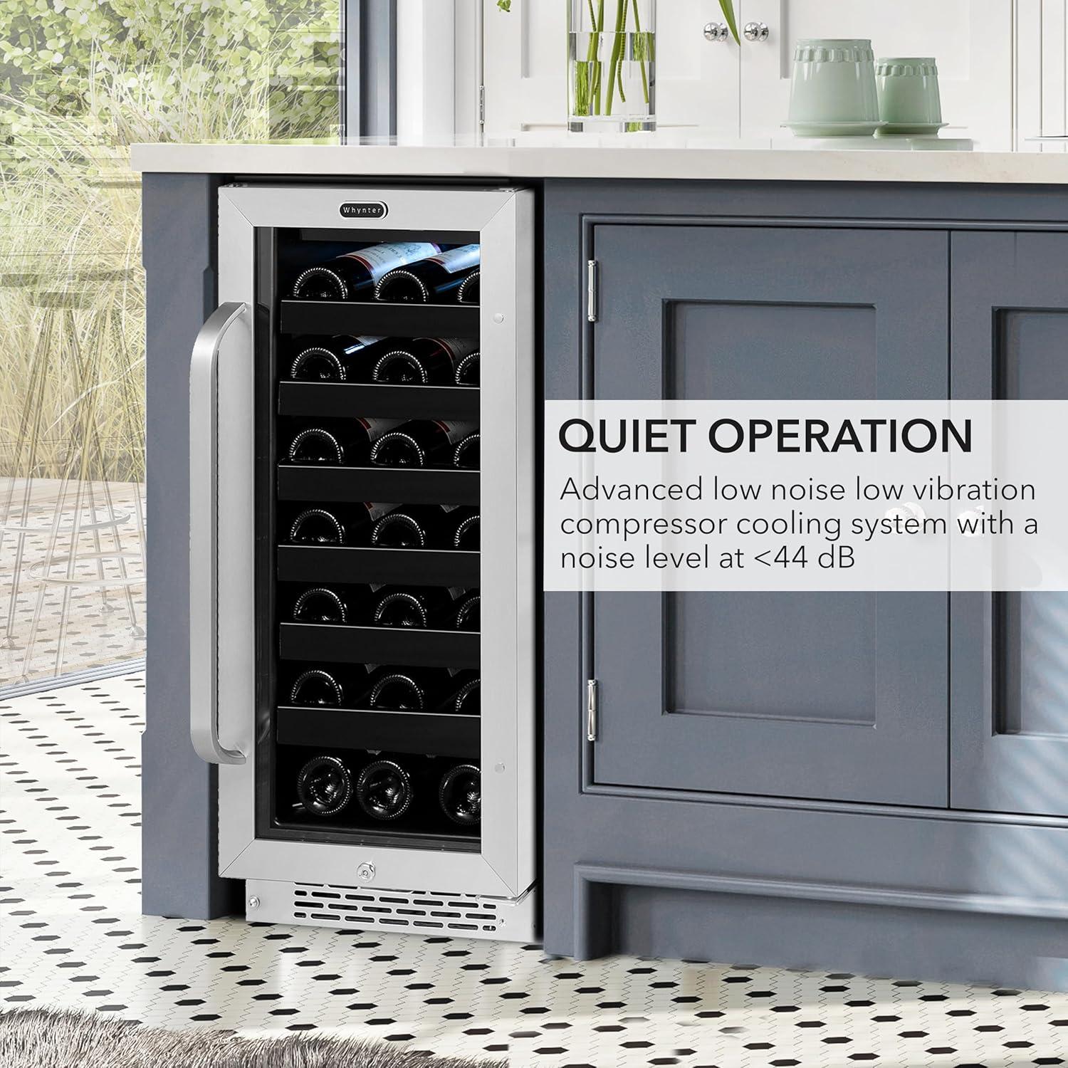 Whynter Whynter 15'' width 33 Bottle Single Zone Built-In Wine Refrigerator