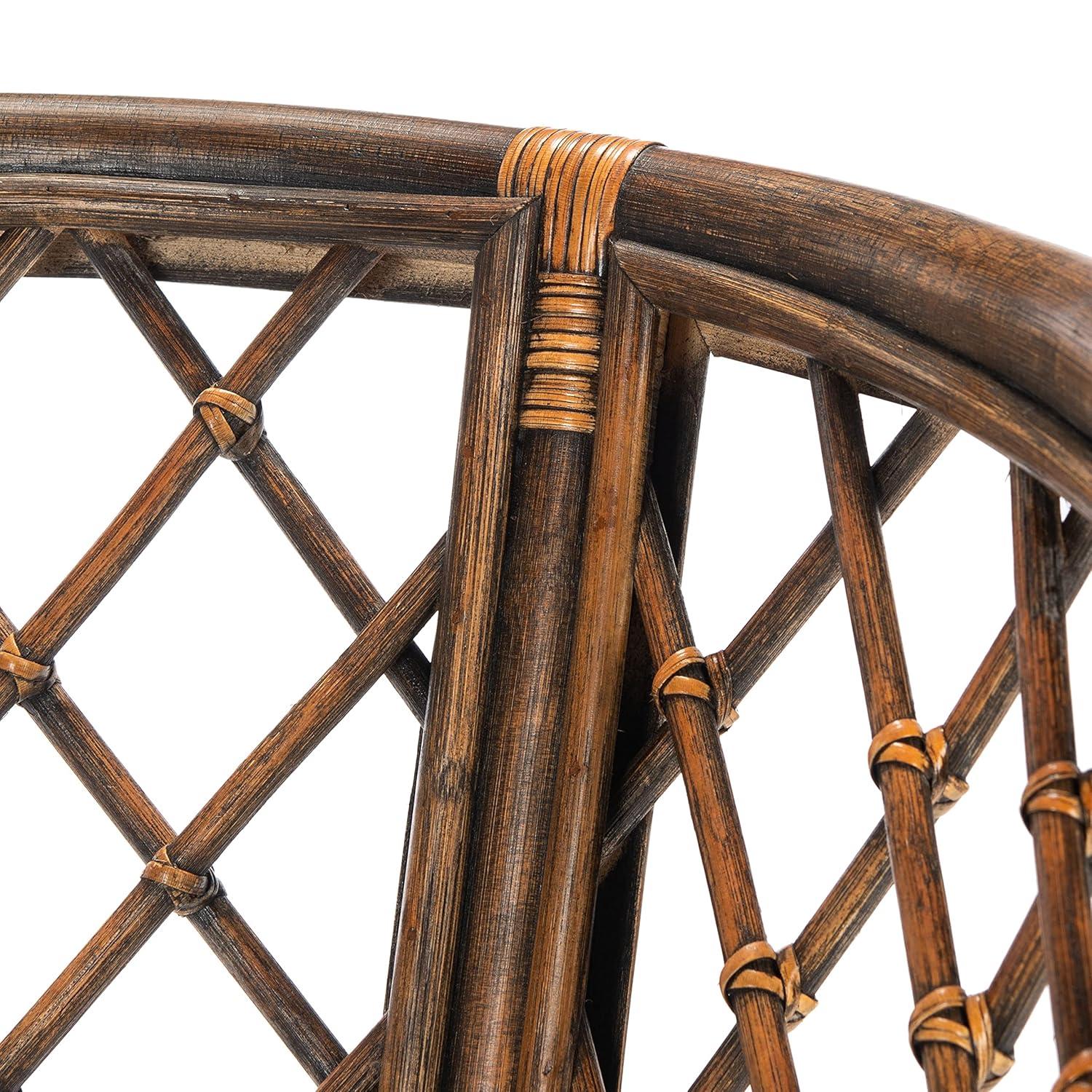 Carlotta Arm Chair - SEA4013 - Brown/Black - Safavieh