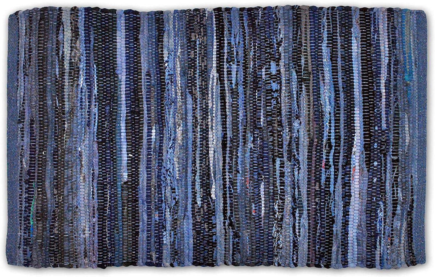 Design Imports Multicolor Chindi - Nautical Blue - 4 X 6 Ft