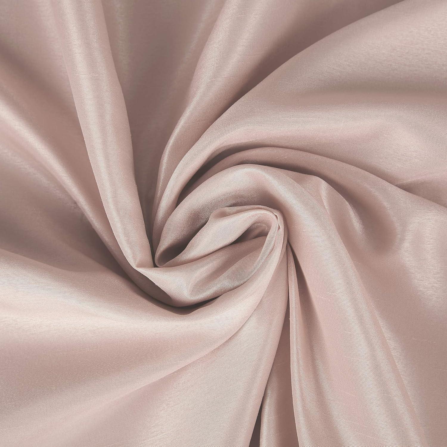 Faux Dupioni Silk Thermal Extreme 100% Blackout Back Tab Curtain Panel
