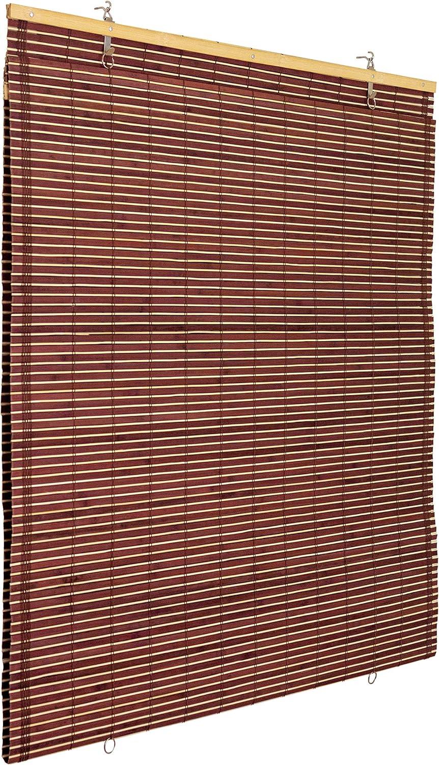 Bamboo Cordless Window Shade - Mahogany 60" W