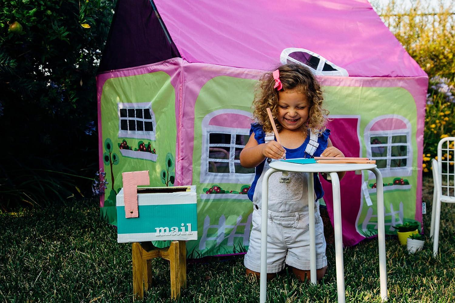 Lil' Cottage House Play Tent with Garden Graphics