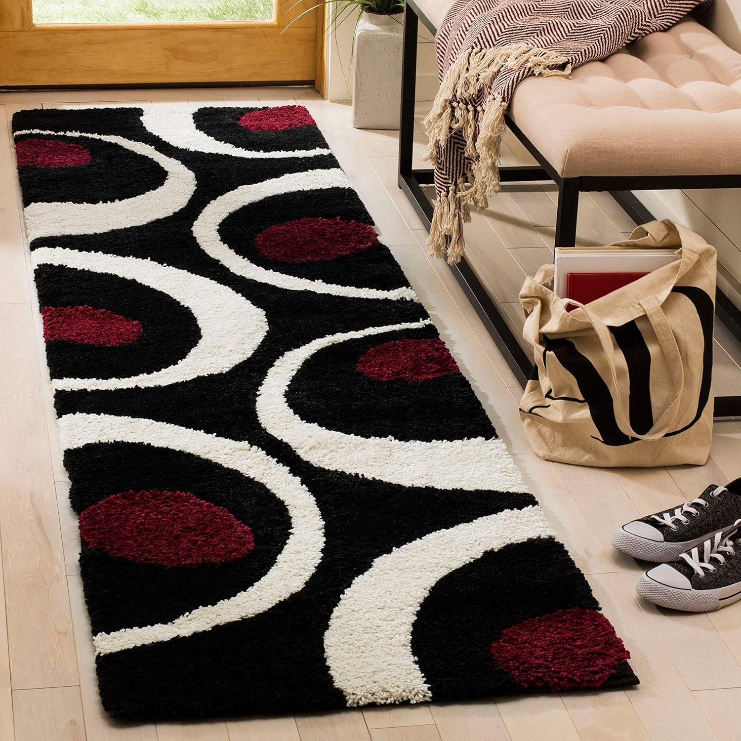 Florida Shag SG474 Power Loomed Area Rug  - Safavieh