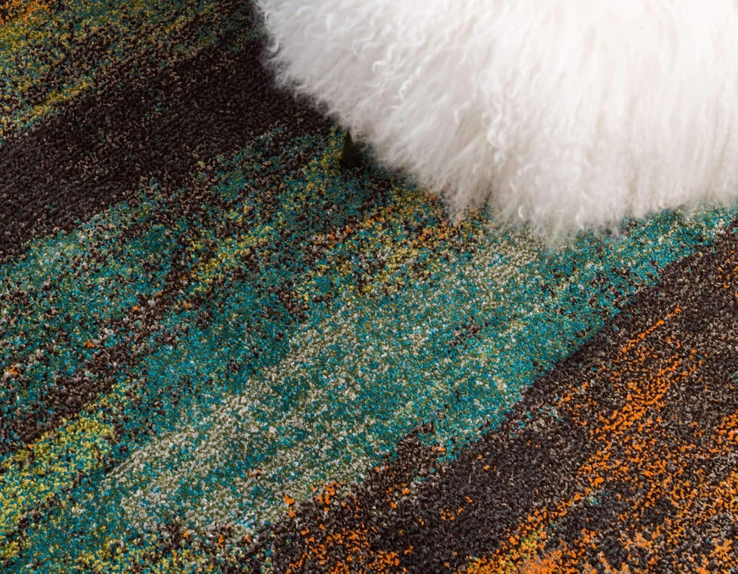 Unique Loom 8' 0 x 8' 0 Jardin Lilly Multi Area Rug