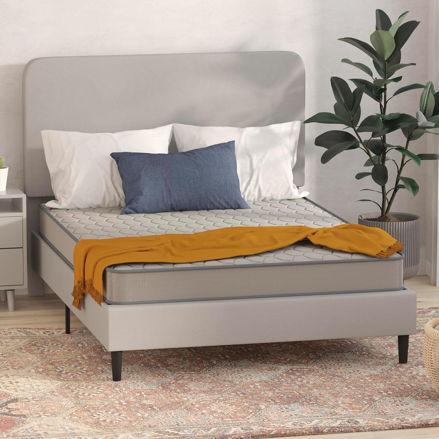 Flash Furniture Capri Comfortable Sleep 6 Inch CertiPUR-US Certified Spring Mattress, Full Mattress in a Box