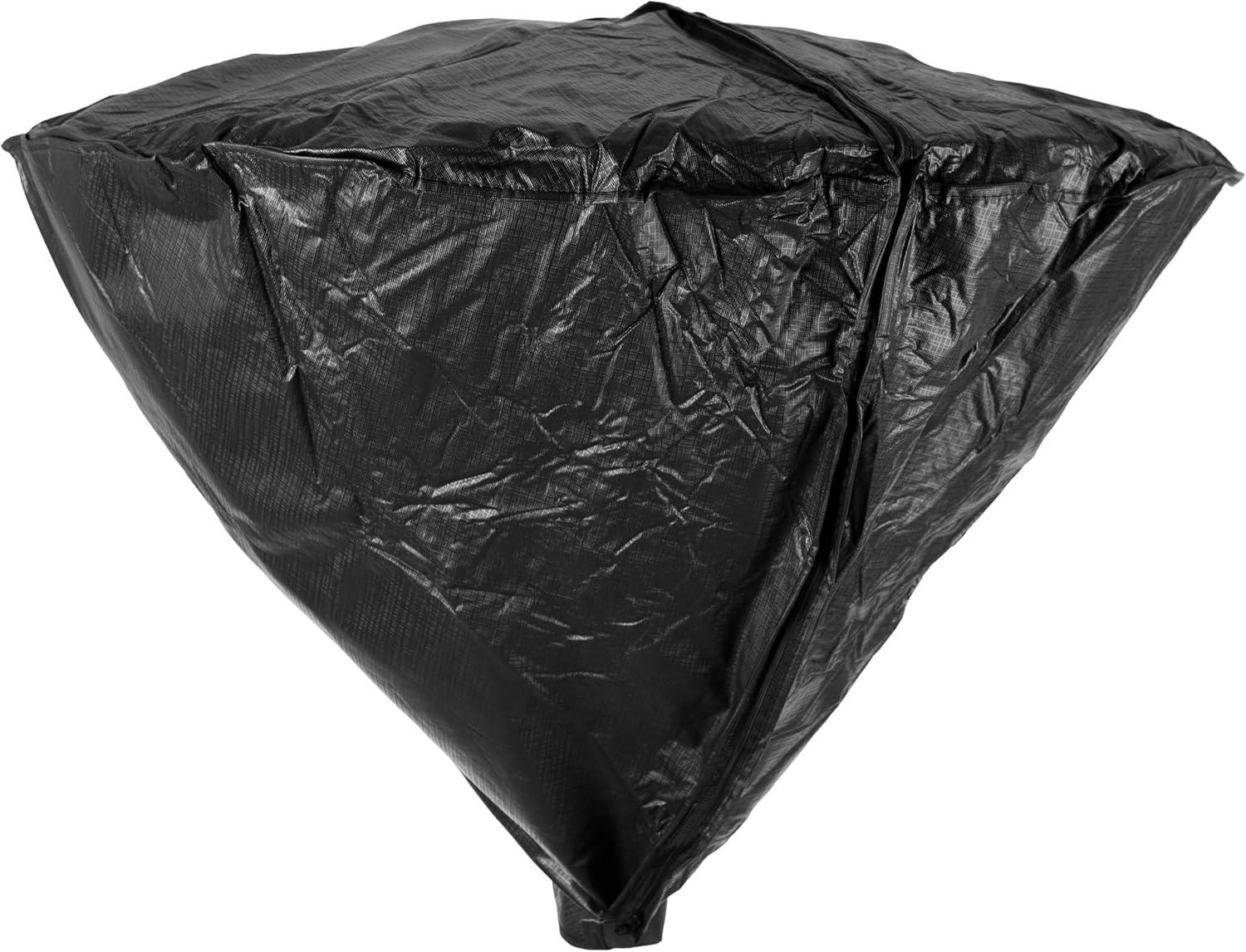 Fire Sense Fire Sense Outdoor Vinyl Head Cover LPG Patio Heaters Heavy Duty 10 Gauge Felt Lined with 32" Reflectors-Black