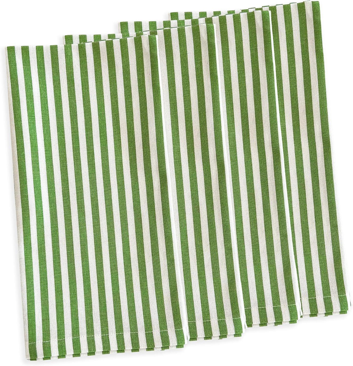 Pinstripe 100% Cotton Striped Square Napkin (Set of 4)