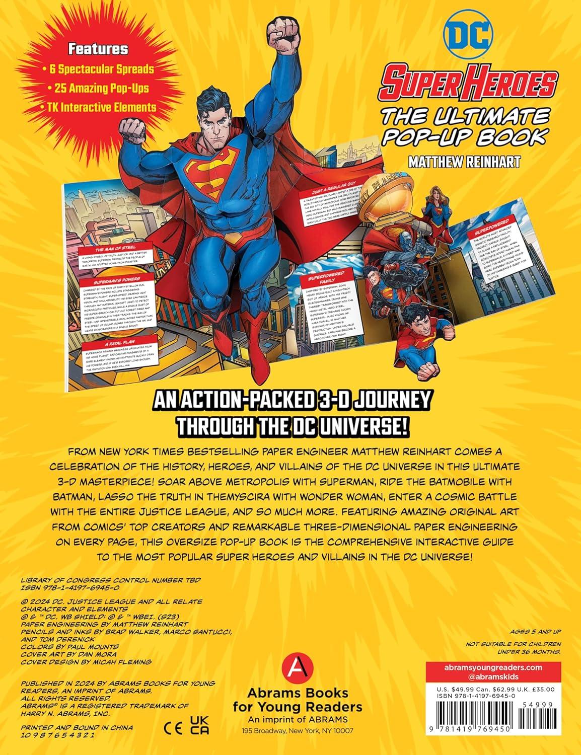 DC Super Heroes: The Ultimate Pop-Up Book - by  Matthew Reinhart (Hardcover)