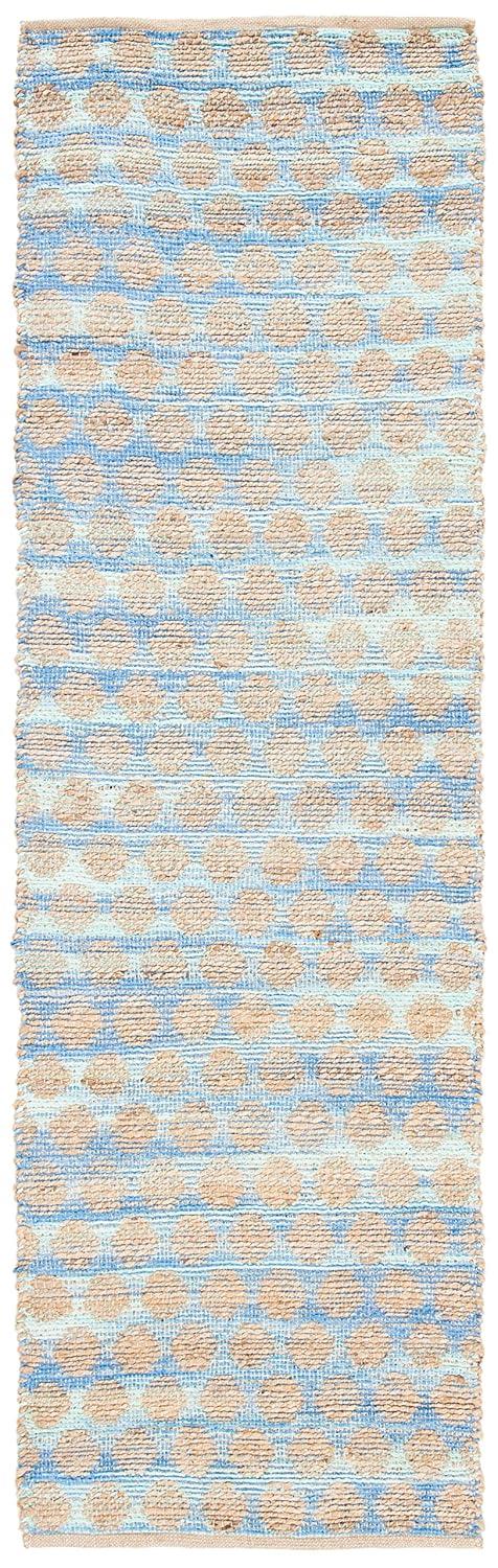 Cape Cod CAP820 Woven Indoor Runner Rug - Blue/Natural - 2'3"x8' - Safavieh