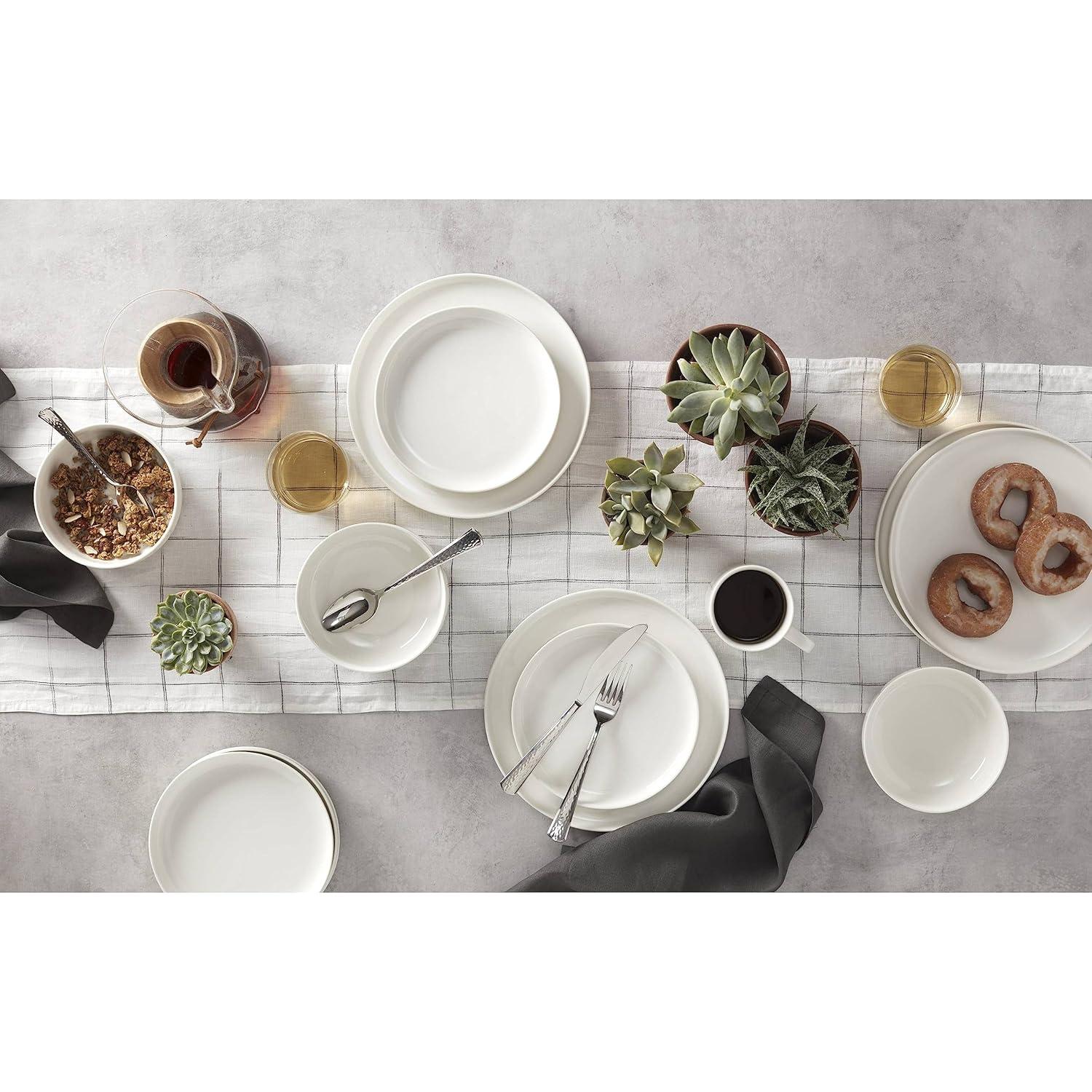 Oneida Entertain 365 24 Seven White 12 - Piece Dinnerware Set (Set of 4)