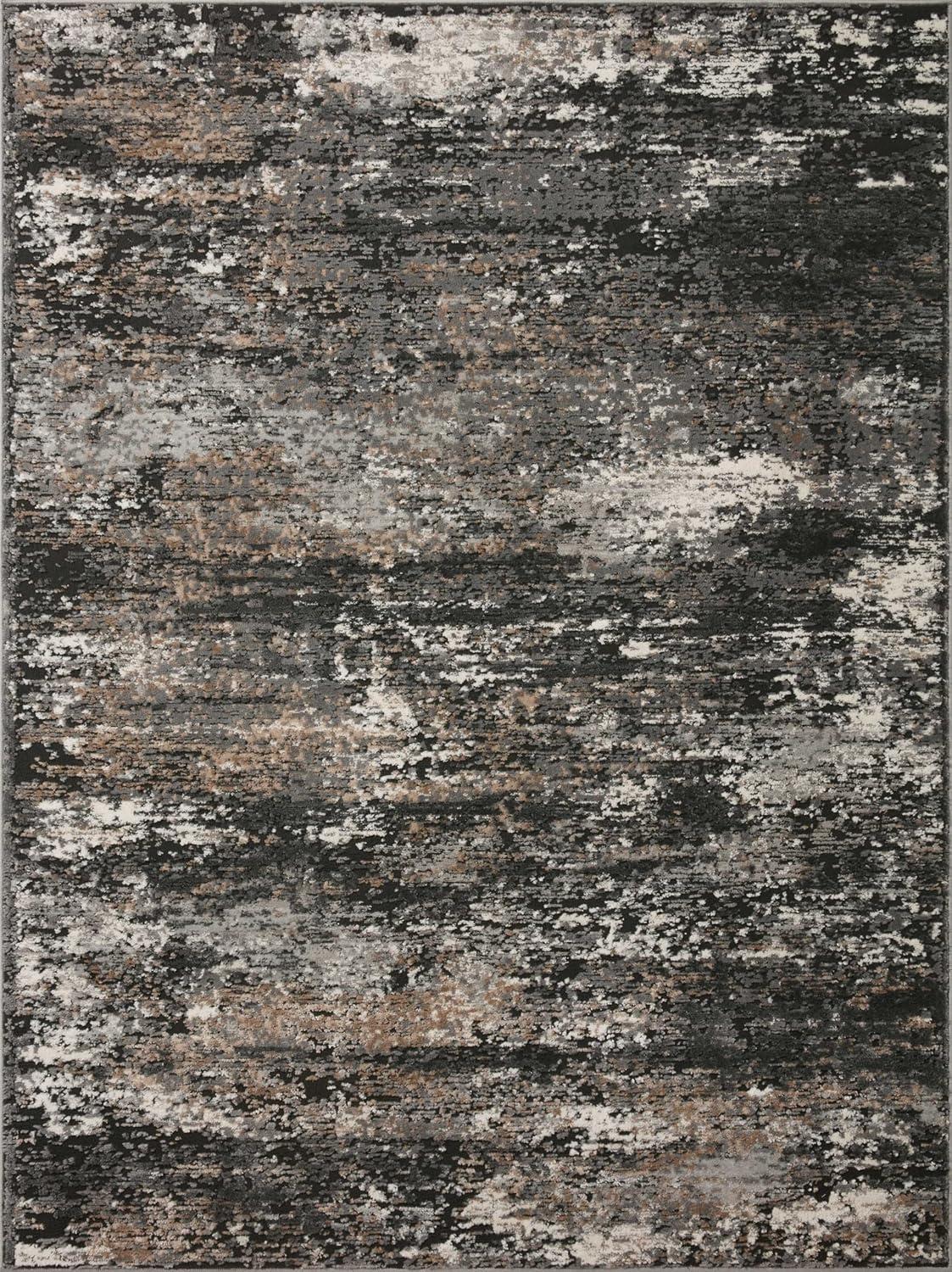 Loloi II Estelle Collection EST-02 Charcoal / Grey Oriental Area Rug 7'-10" x 10'-2"