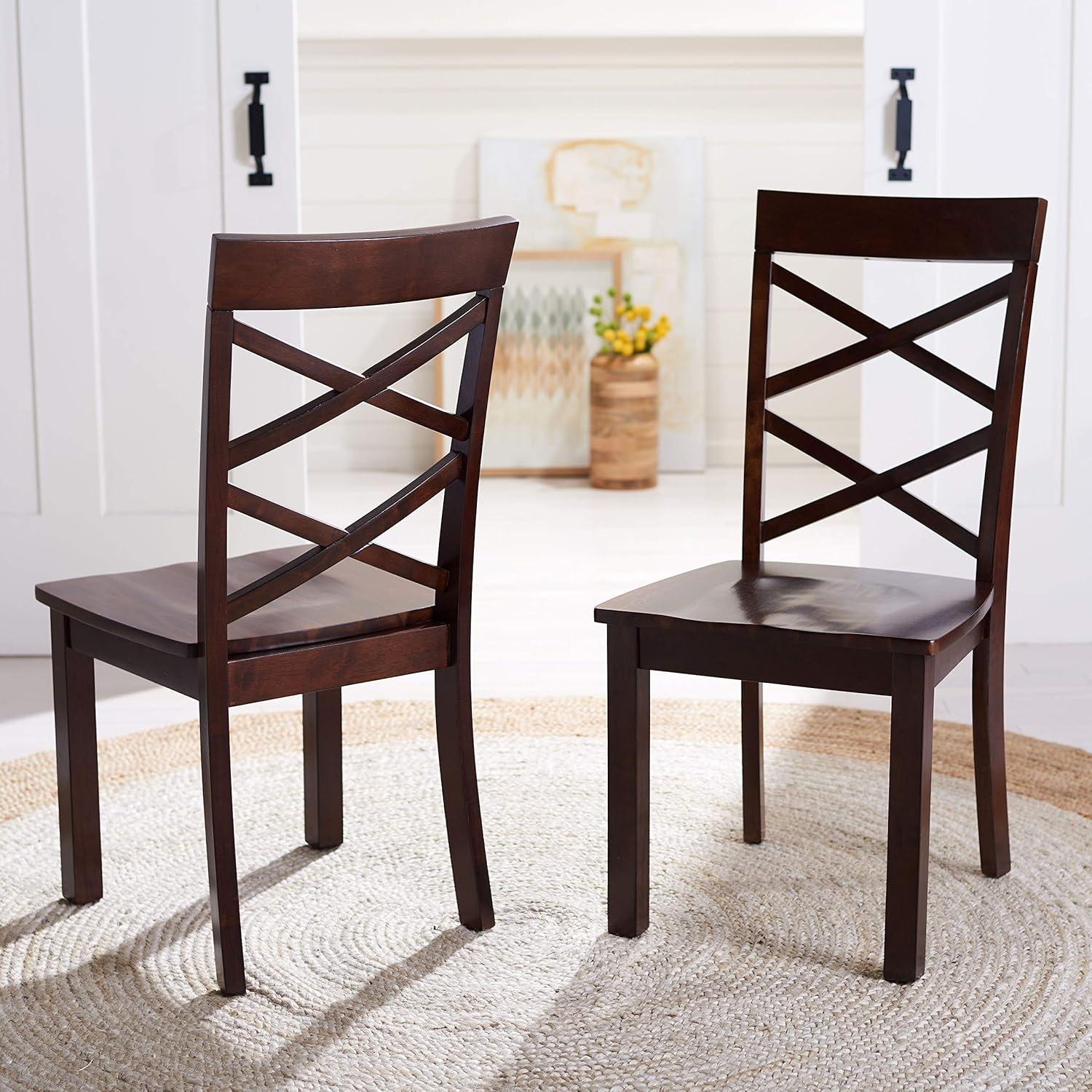 Ainslee Dining Chair (Set of 2) - Brown - Safavieh