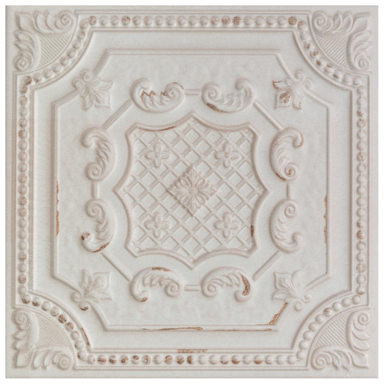 Fitz 8" x 8" Ceramic Patterned Wall Tile