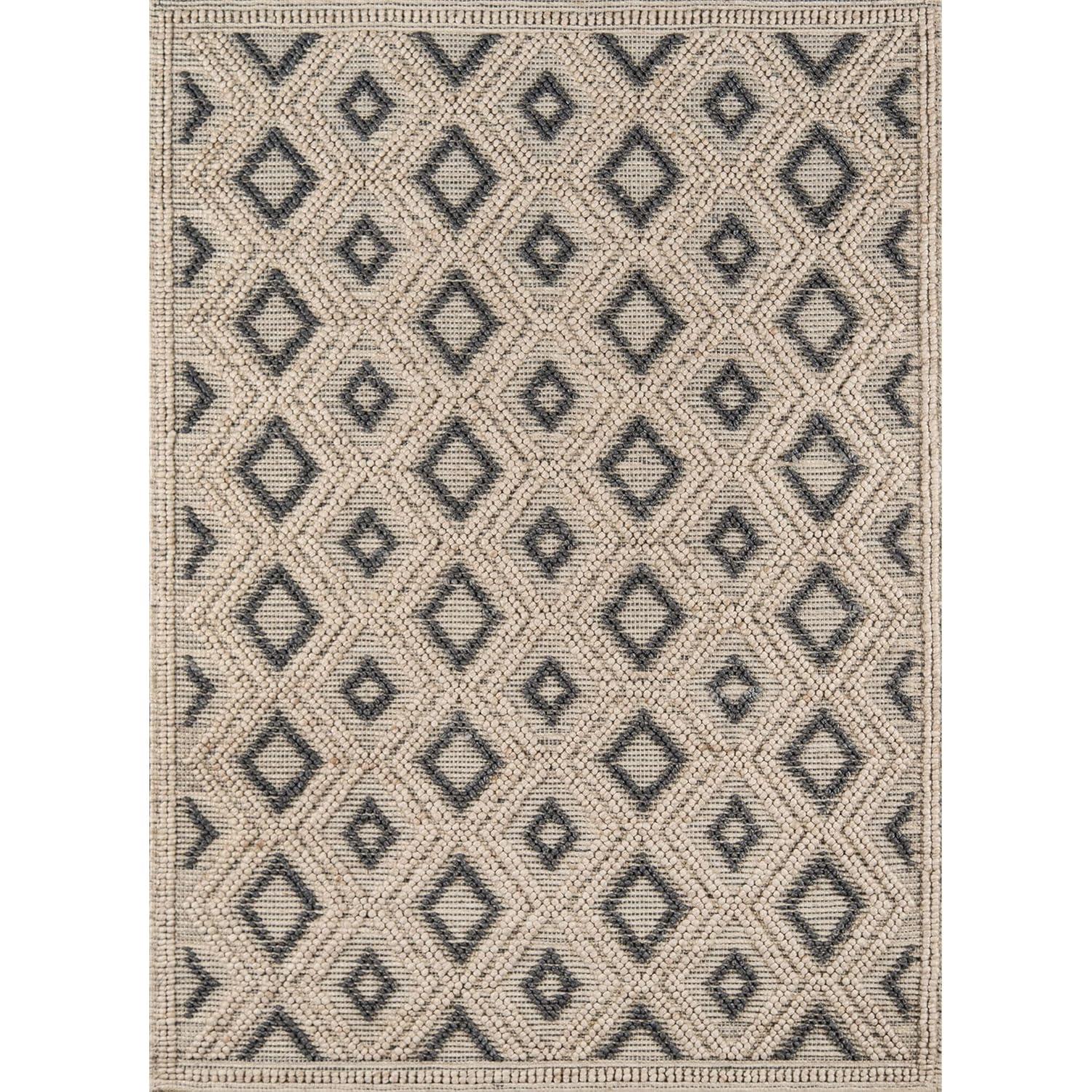Momeni Andes Hand Woven Wool and Viscose Beige Runner 2'3" X 8'