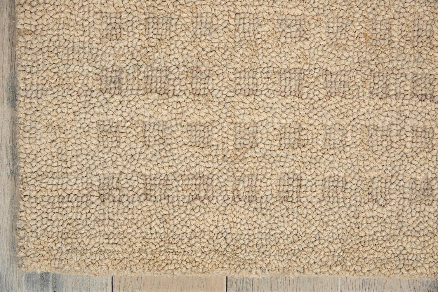 Nourison Perris Textured Indoor Area Rug Taupe 5' x 7'6"
