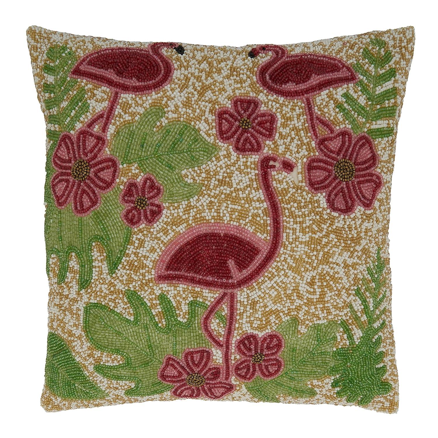 Saro Rosamund Collection Cotton Throw Pillow