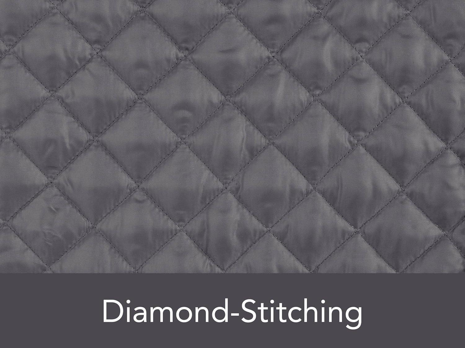 Covermates Keepsakes - Adjustable Glassware Storage - Padded Protection - ID Window - Stain Resistant - Machine Washable - China Storage, Slate