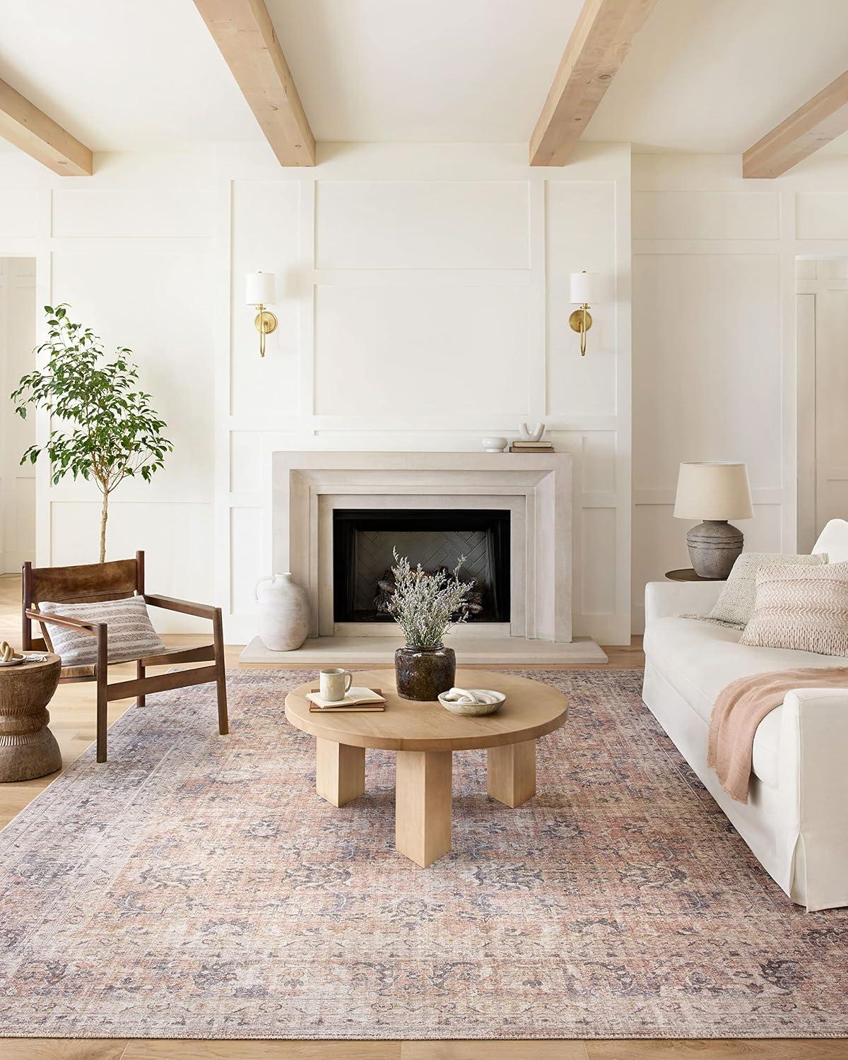 Roze Rug - Blush and Grey / 5' x 7'6"