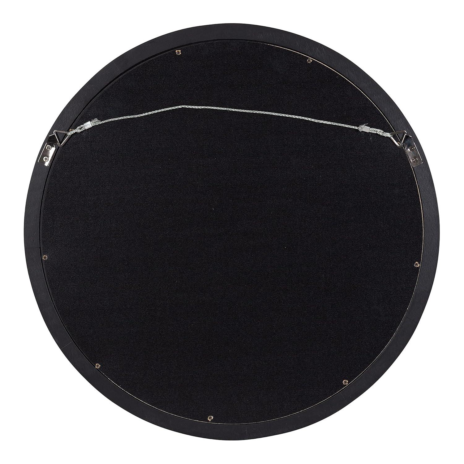 18&#34; x 18&#34; Hogan Round Framed Decorative Wall Mirror White - Kate &#38; Laurel All Things Decor