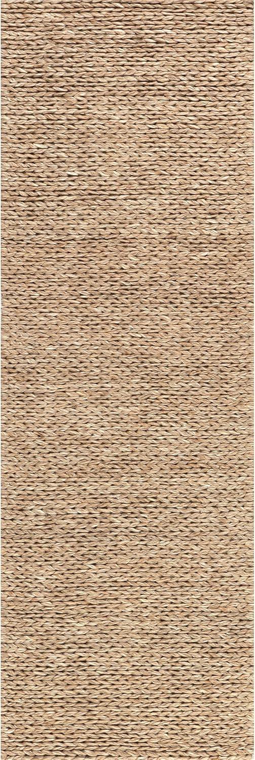 Nuloom Penelope Braided Wool Indoor Area Rug, Runner 2' x 8', Tan