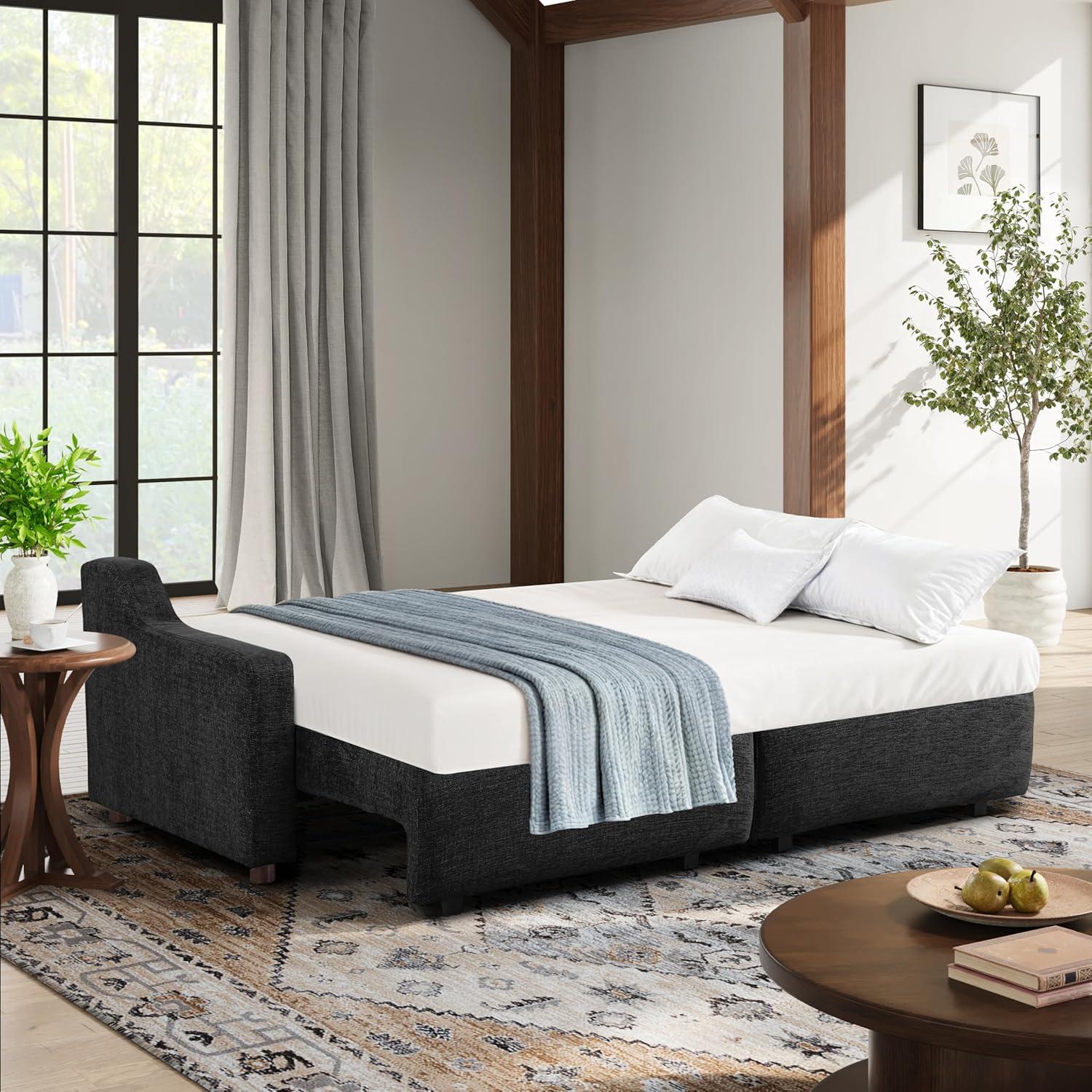 Serta Gabi 90.2" Upholstered Queen Size Convertible Sleeper Sofa