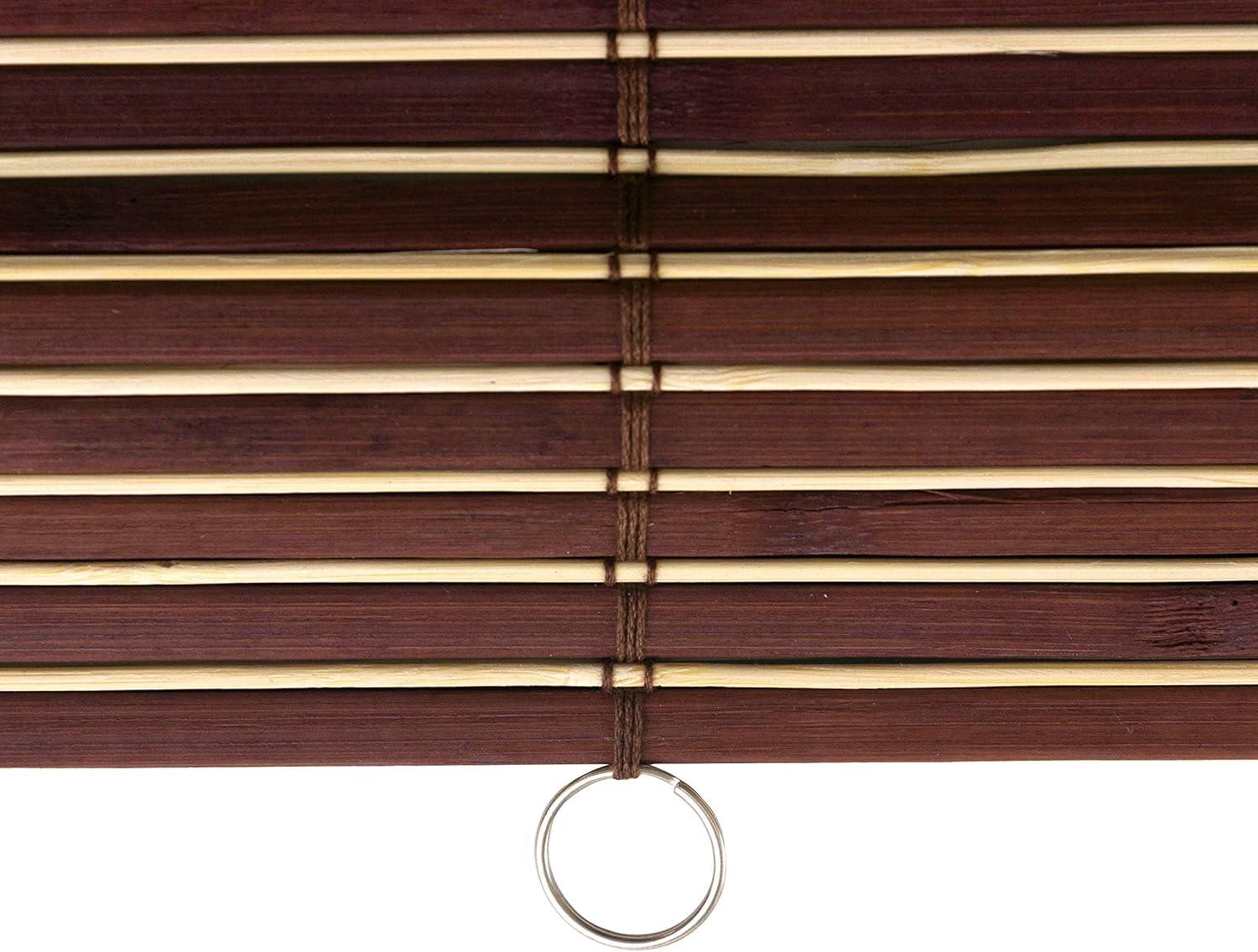 Bamboo Cordless Window Shade - Mahogany 60" W