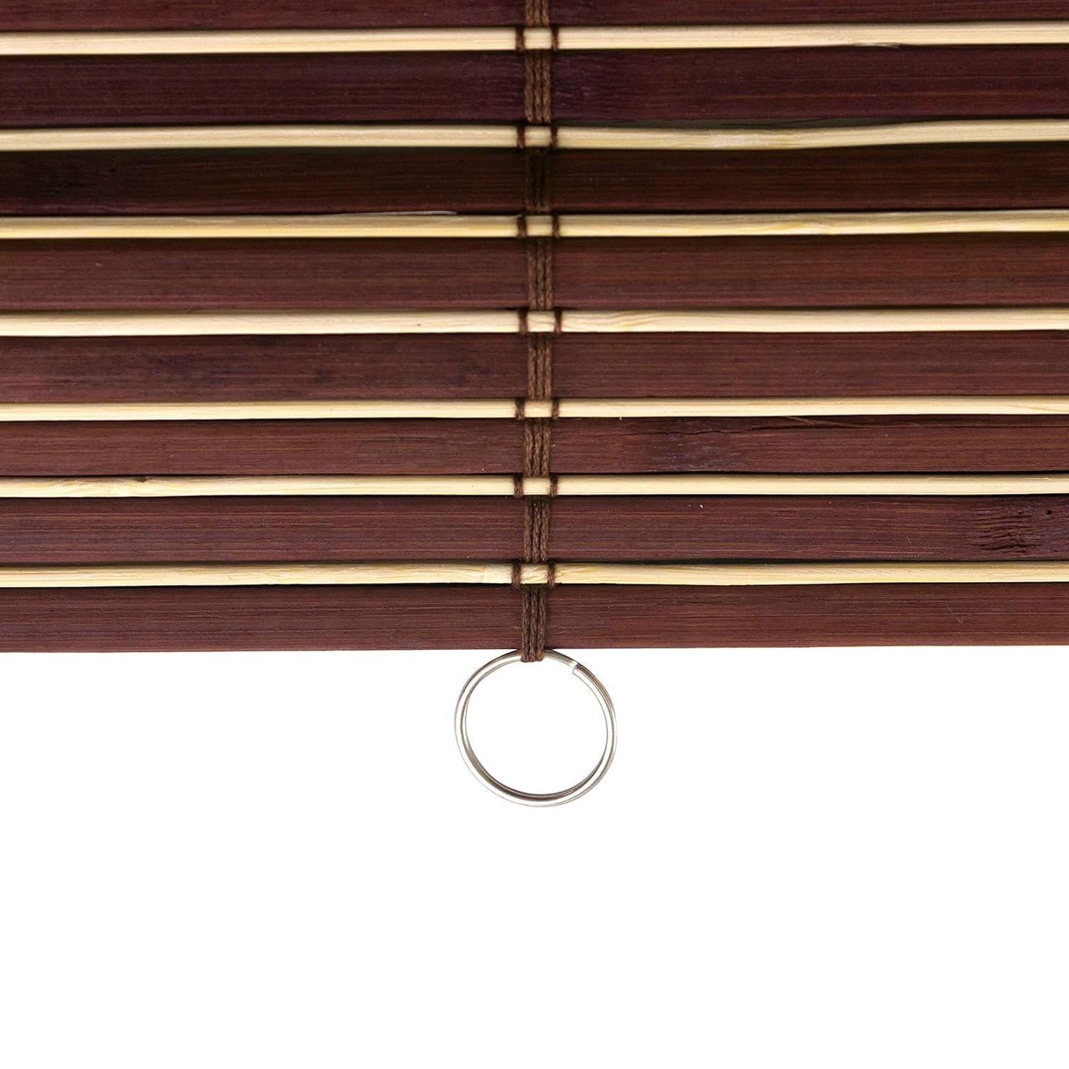 Bamboo Cordless Window Shade - Mahogany 60" W