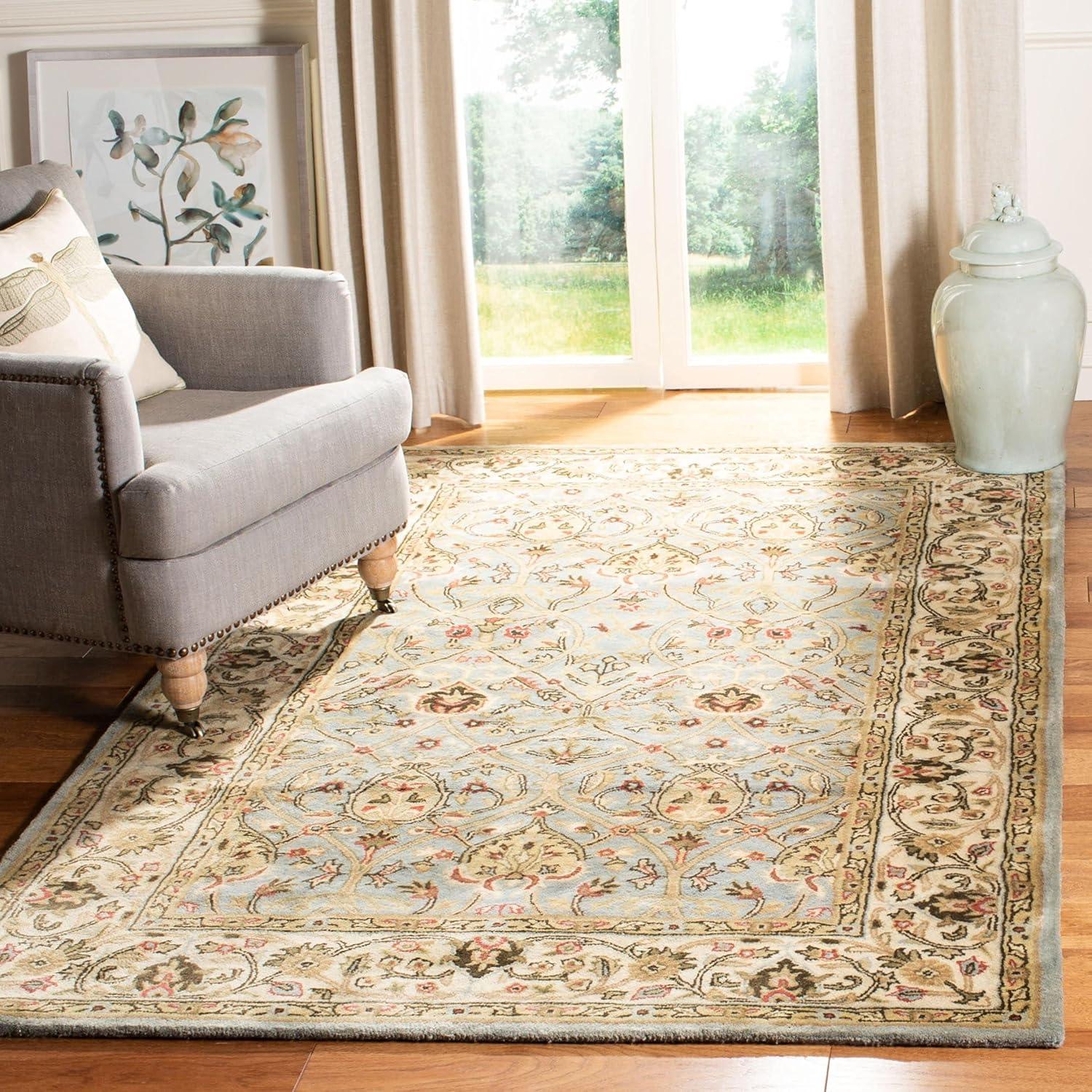Persian Legend PL819 Hand Tufted Indoor Accent Rug - 3'x5' - Light Green/Beige - Safavieh