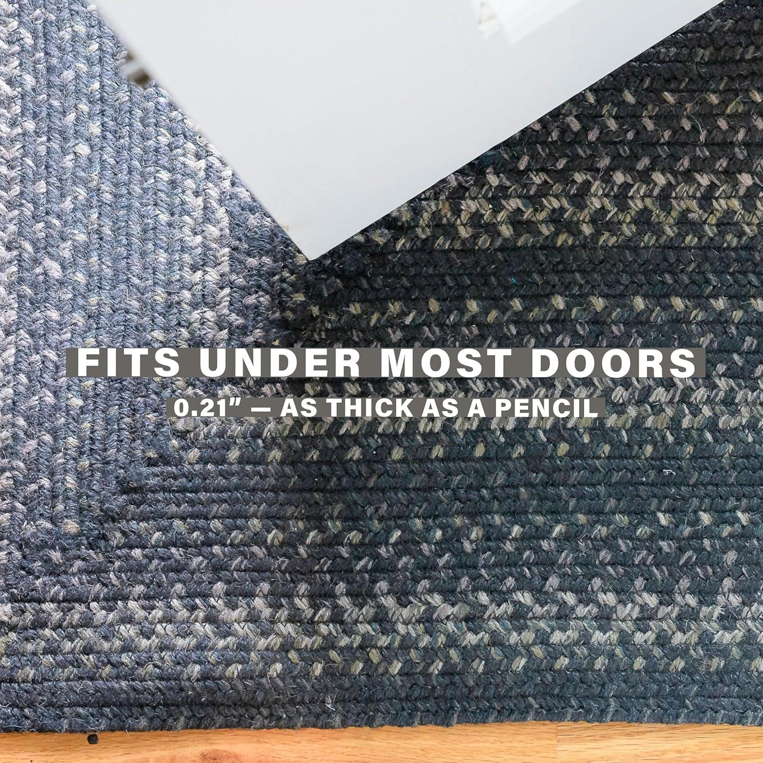 Homespice Jet Black Rustic Oval Rug 5x8 - Dark Braided Jute Rug Perfect as a Unique Living Room Rug for Primitive Country Decor | Finely Braided High Qualify Jute Rugs