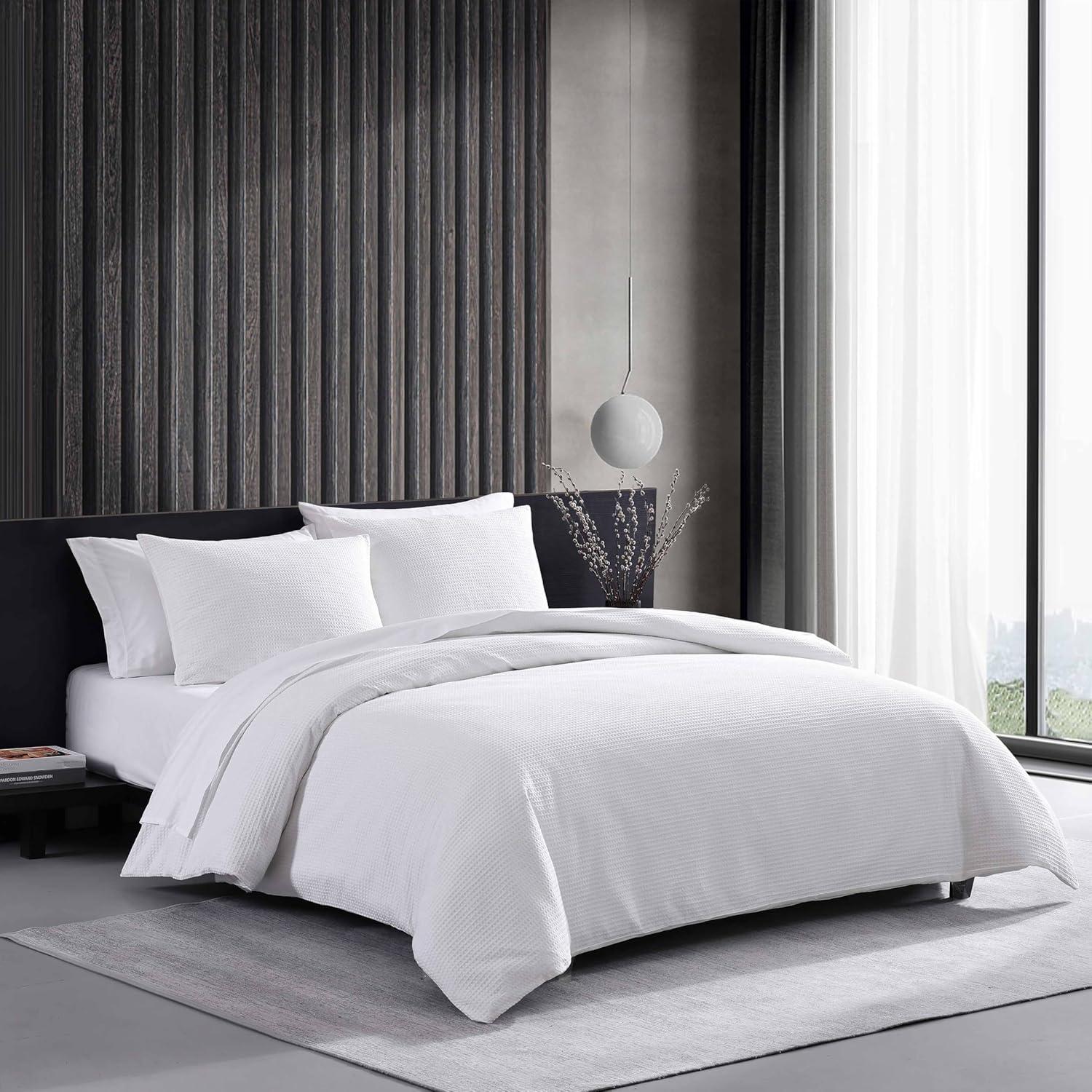 Vera Wang Vera Wang Waffle Pique Solid Cotton Comforter Set