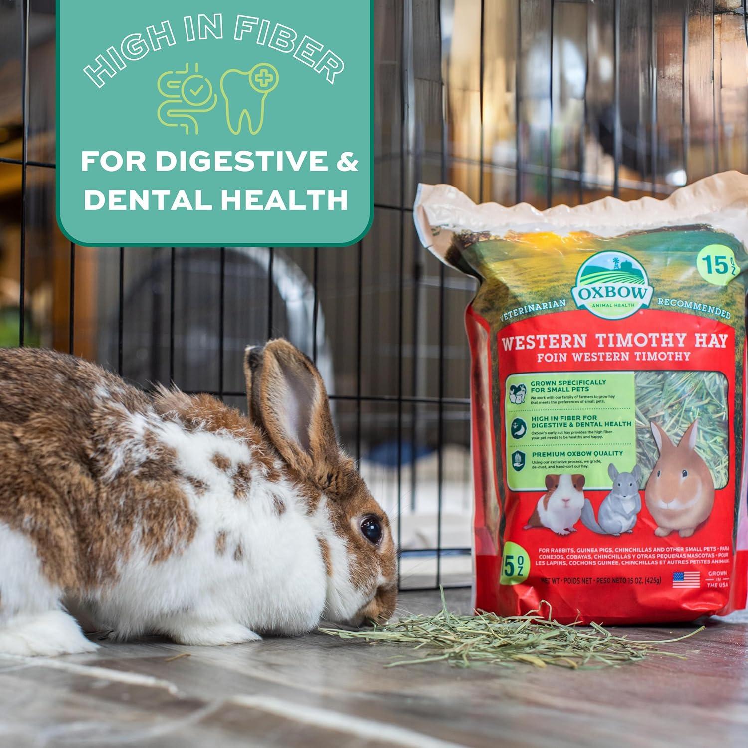 Oxbow Animal Health Western Timothy Hay for Pets, 15-Ounce
