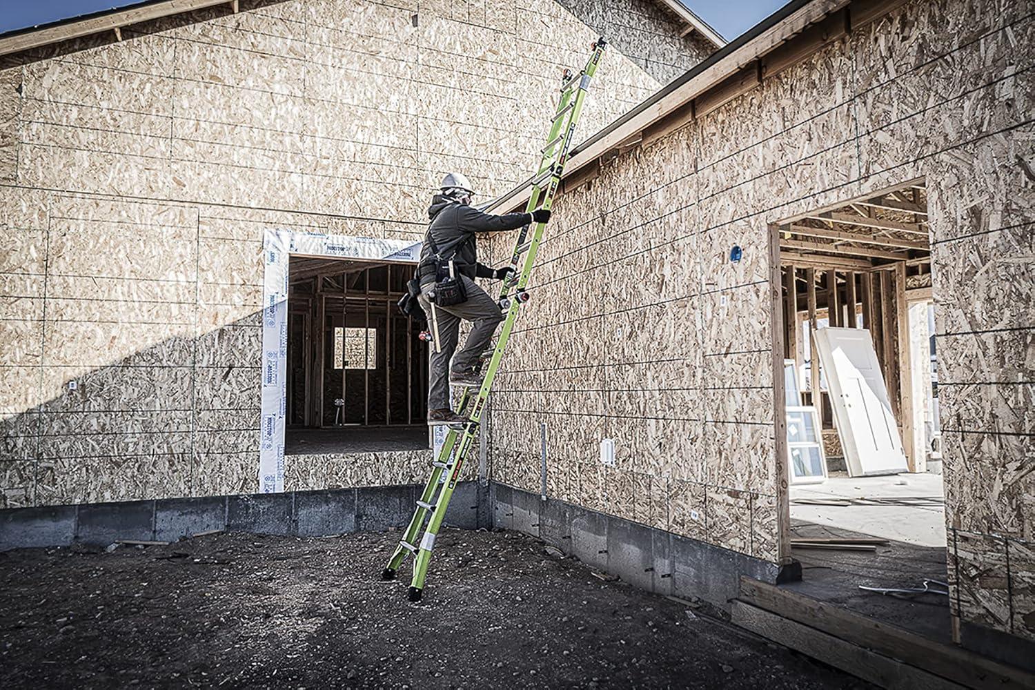 Little Giant Ladder Systems Multipurpose Dark Horse Ladder, 4 to 7 ft, Fiberglass Multi-color