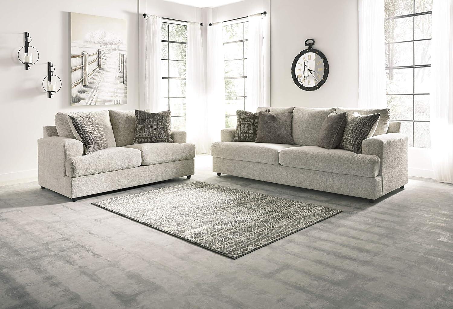 Signature Design by Ashley Soletren Loveseat in Stone