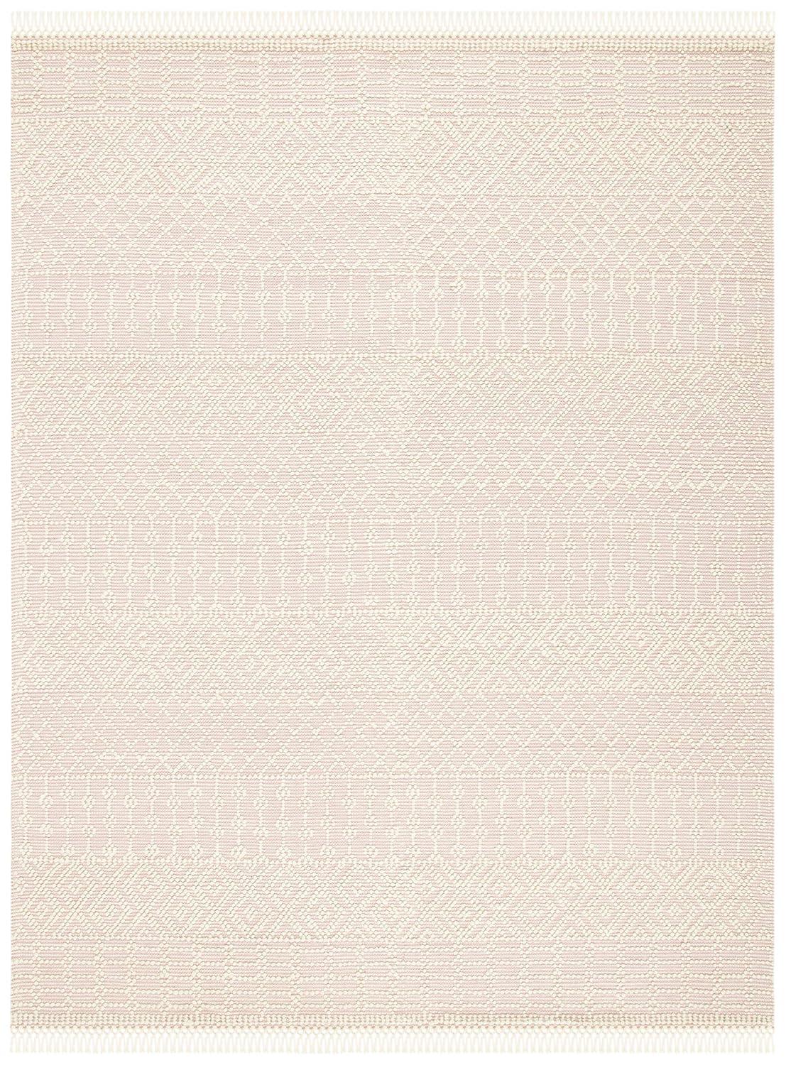 Natura NAT852 Hand Loomed Indoor Area Rug - Ivory/Pink - 9' Round - Safavieh