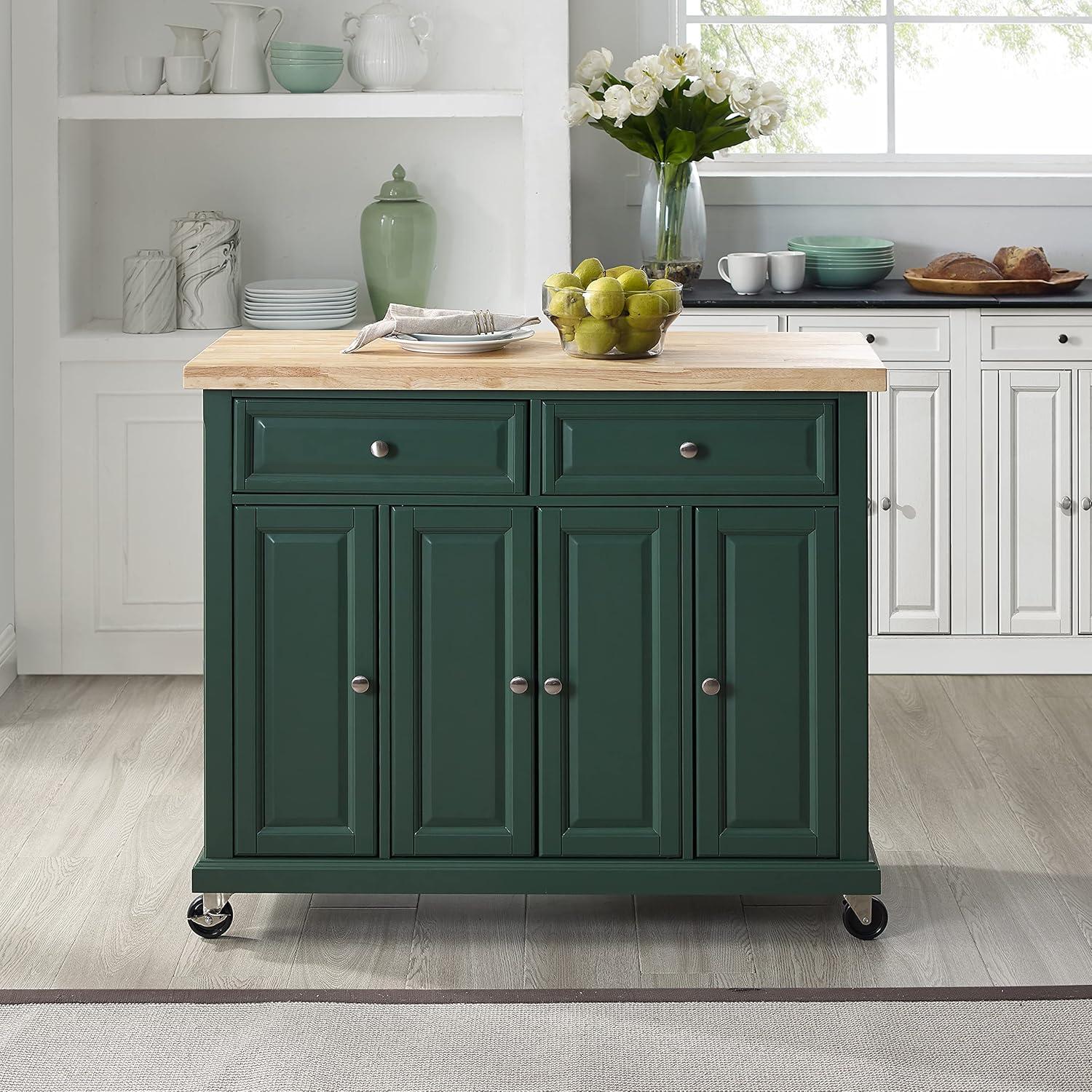 Madison Solid Wood Top Kitchen Island