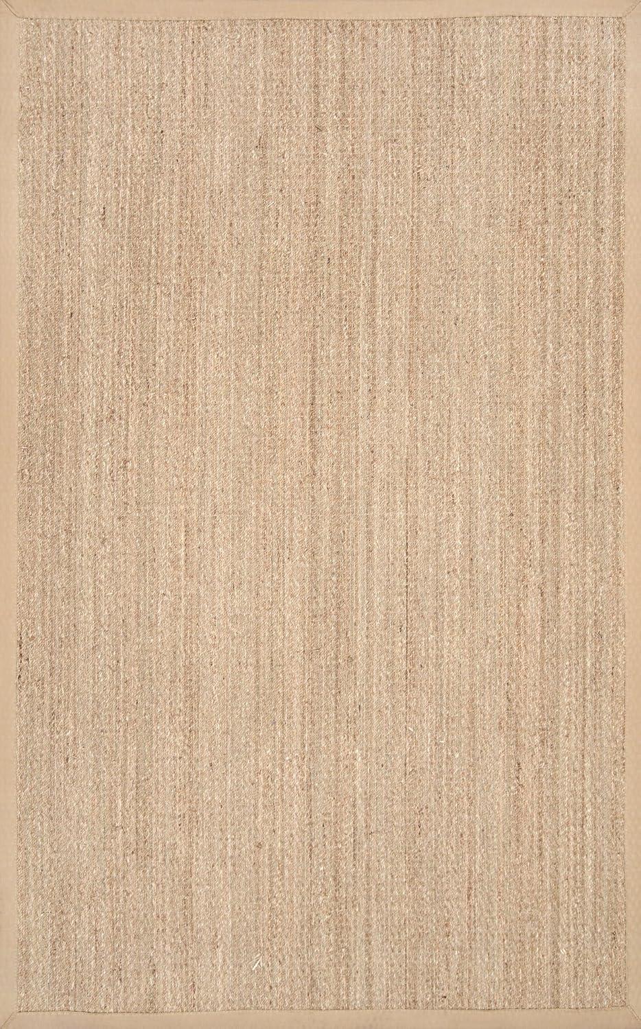 nuLOOM Elijah Farmhouse Seagrass Area Rug, 8' x 8', Square, Elijah Beige