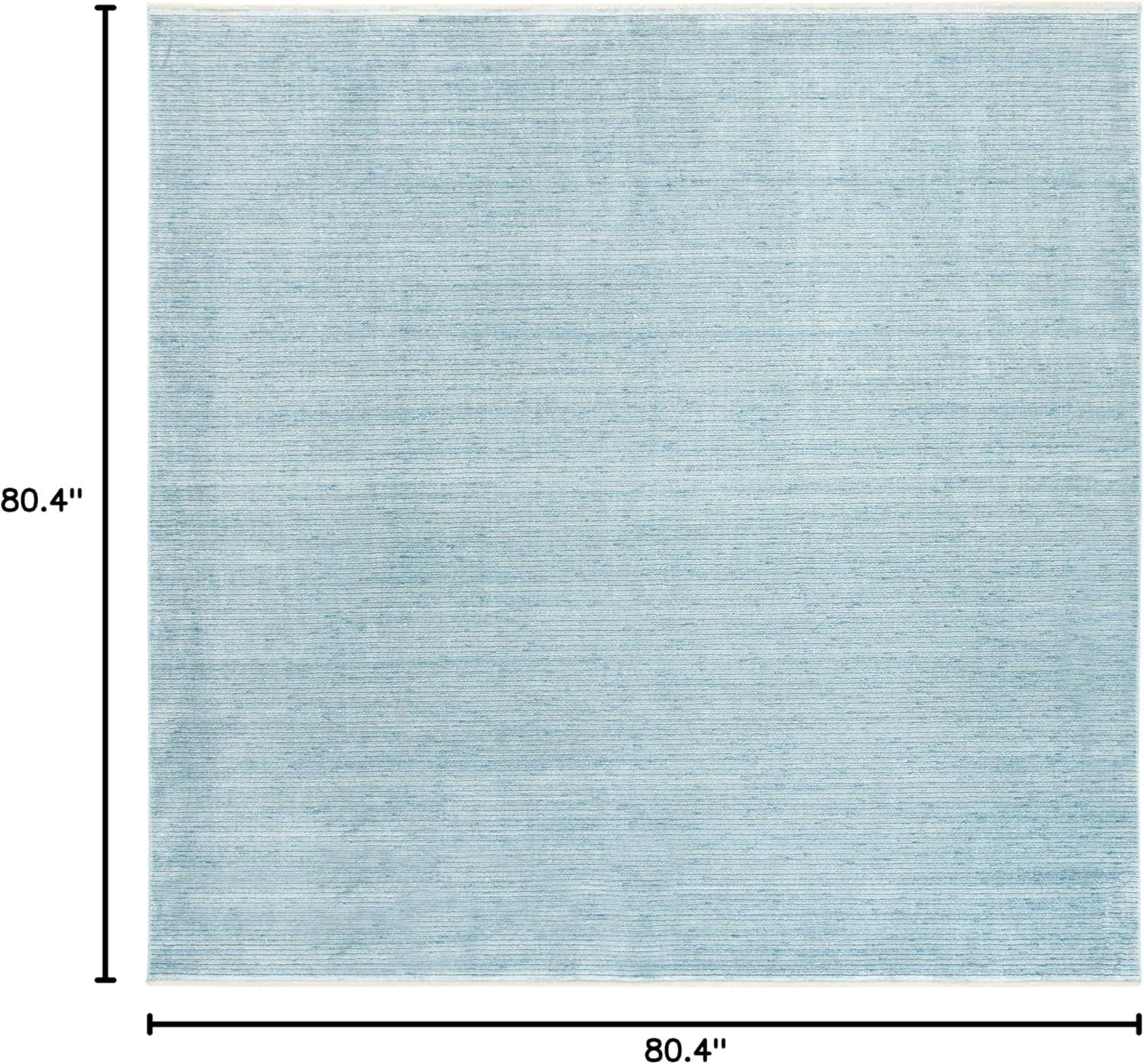 Dream 500 DRM500 Power Loomed Indoor Area Rug - Turquoise/Grey - 6'7"x6'7" - Safavieh