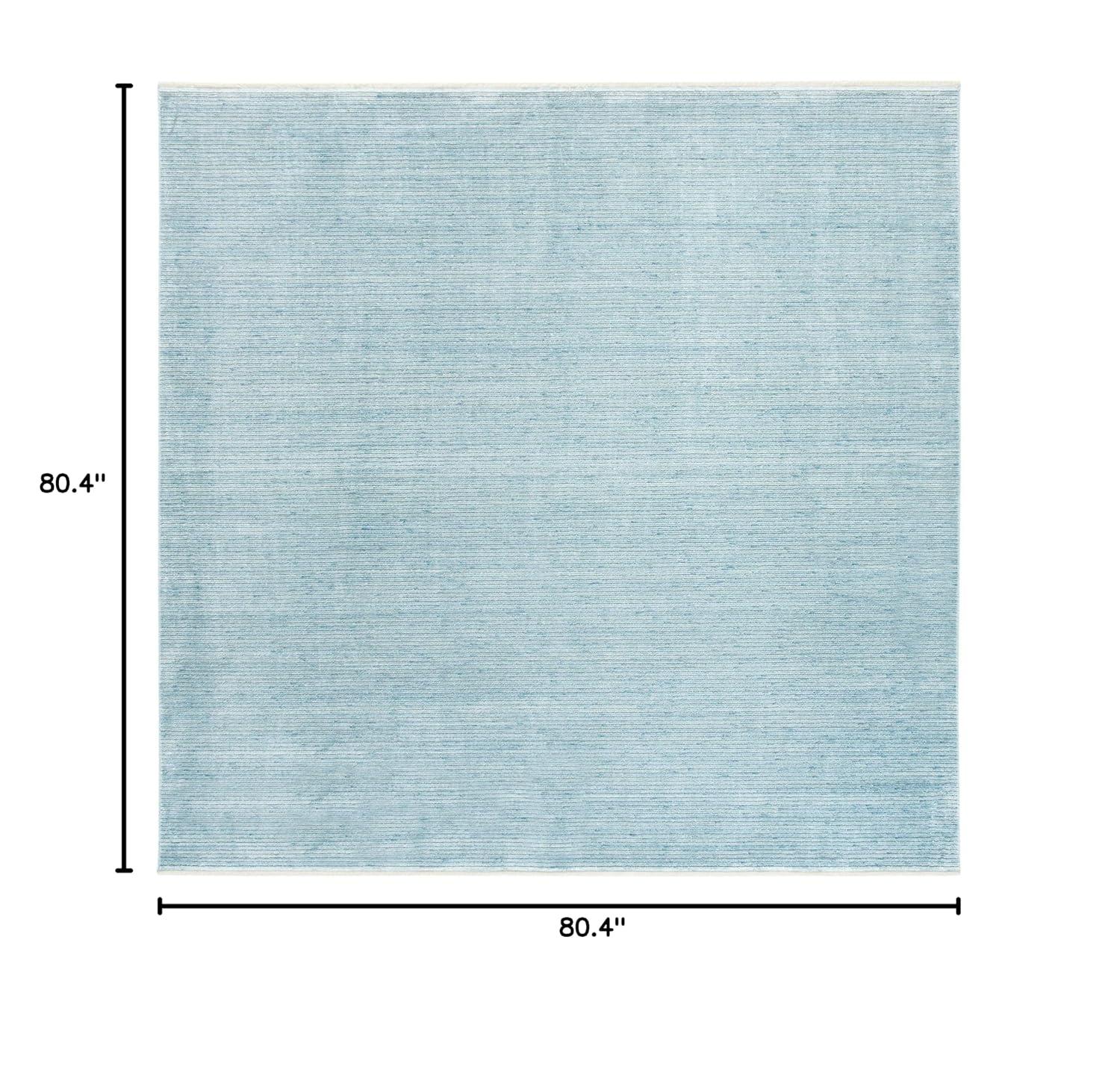 Dream 500 DRM500 Power Loomed Indoor Area Rug - Turquoise/Grey - 6'7"x6'7" - Safavieh
