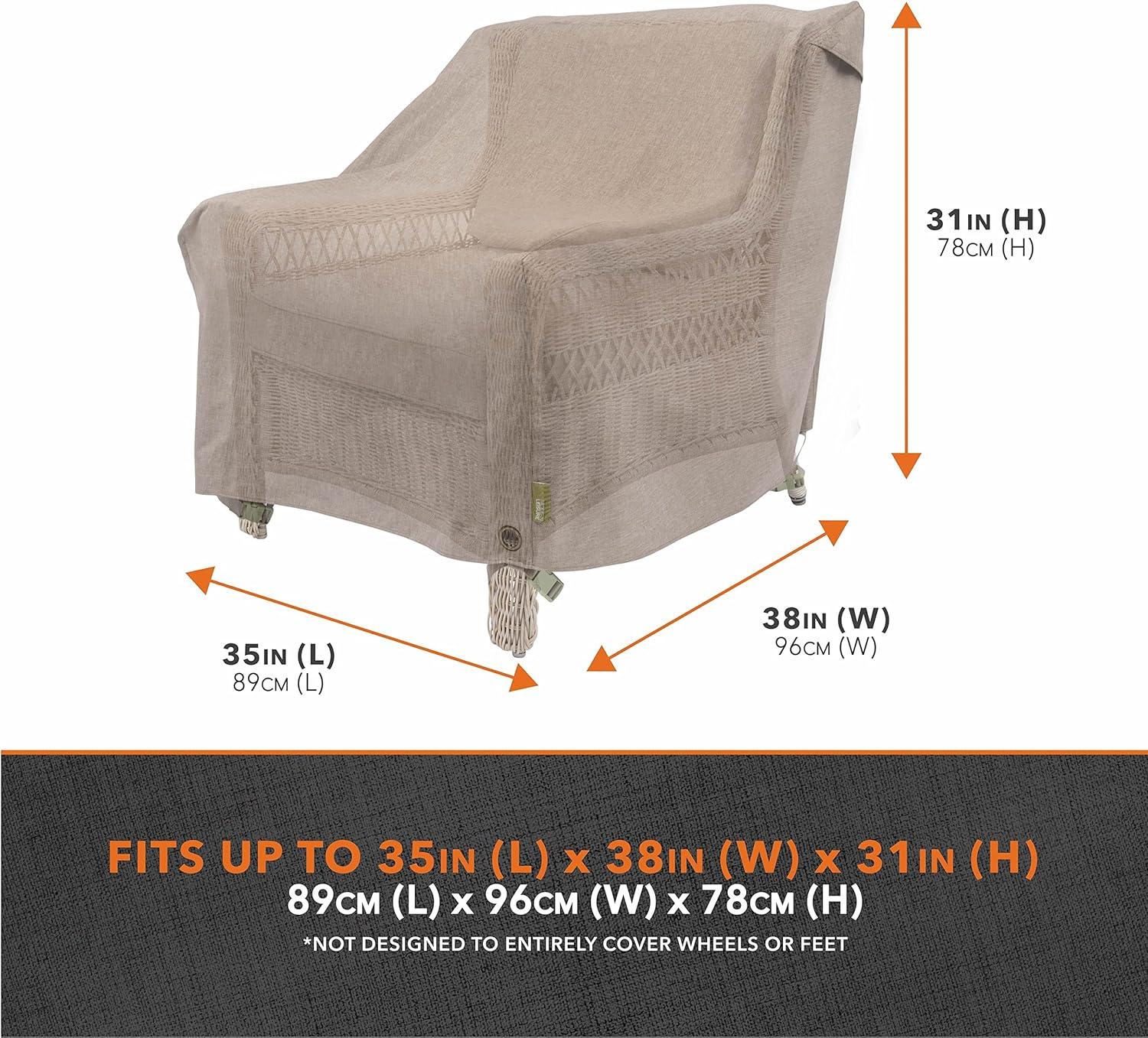 Modern Leisure Modern Leisure Garrison Patio Swivel Lounge Chair Cover,  37.5"L x 39.25"W x 38.5"H, Sandstone